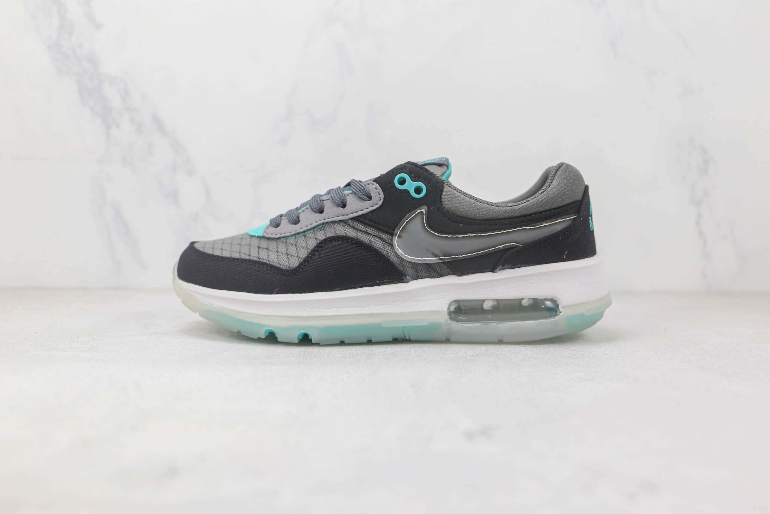 耐克Nike Air Max MOtif纯原版本Motif系列灰蓝色休闲跑步鞋 耐克可回收材料复古气垫鞋 (ID:90041) - 图片1