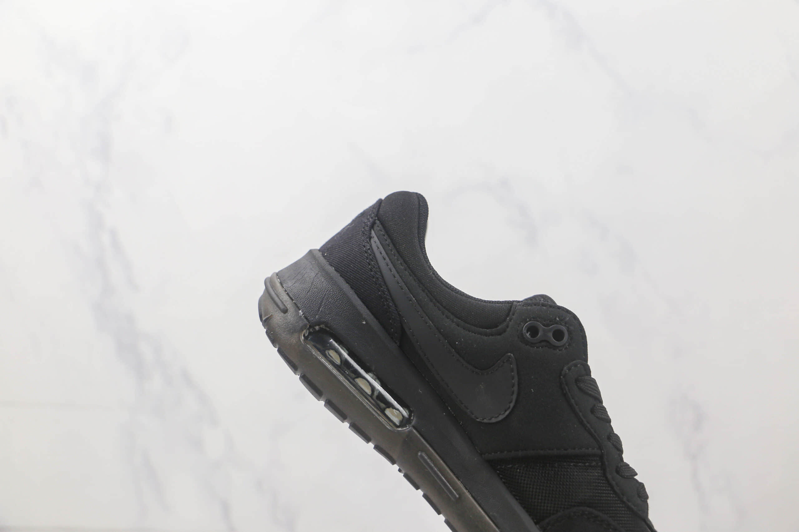 耐克Nike Air Max MOtif纯原版本Motif系列黑色休闲跑步鞋 耐克可回收材料复古气垫鞋 货号:DH4801-003