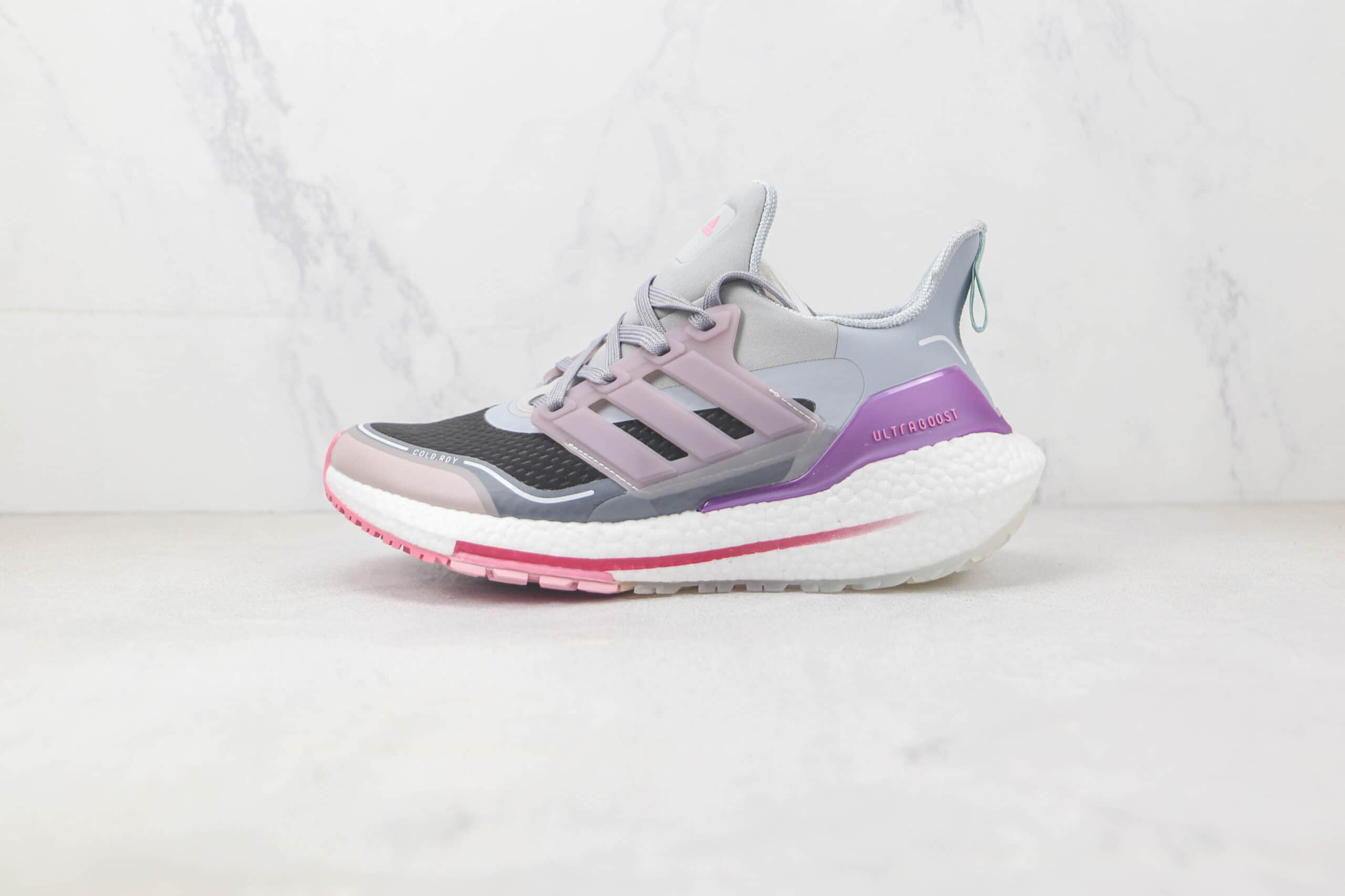 阿迪达斯adidas ultra boost 2021纯原版本Ub7.0黑灰粉爆米花跑鞋 阿迪达斯UB系列慢跑鞋 (ID:90284) - 图片1