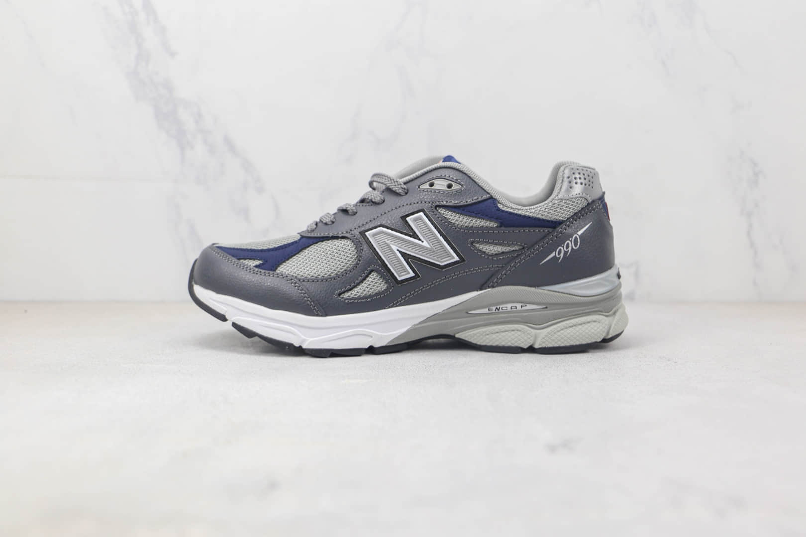 新百伦New Balance 990纯原版本NB990灰色复古慢跑鞋 NB990复古老爹鞋 货号:M990GJ3