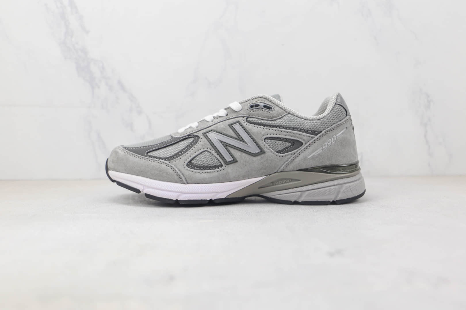 新百伦New Balance 990纯原版本NB990V4灰色复古老爹鞋 新百伦NB990复古慢跑鞋 (ID:90542) - 图片1