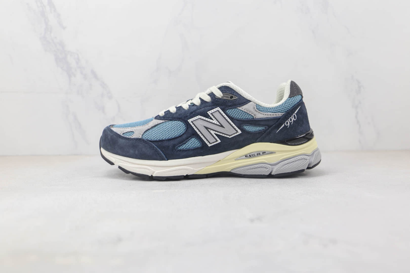 新百伦New Balance 990纯原版本NB990海军蓝复古老爹鞋 新百伦NB990三代复古慢跑鞋 (ID:90778) - 图片1
