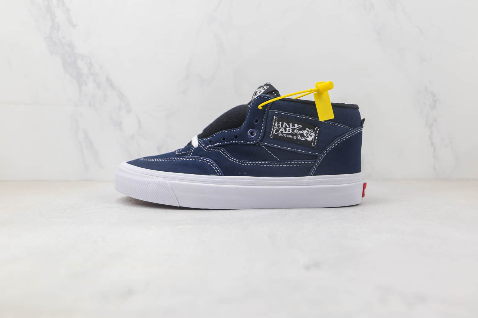 万斯Vans Skate HalfCab92纯原版本中帮蓝色猪绒硫化板鞋 万斯HalfCab30周年款 (ID:90786) - 图片1
