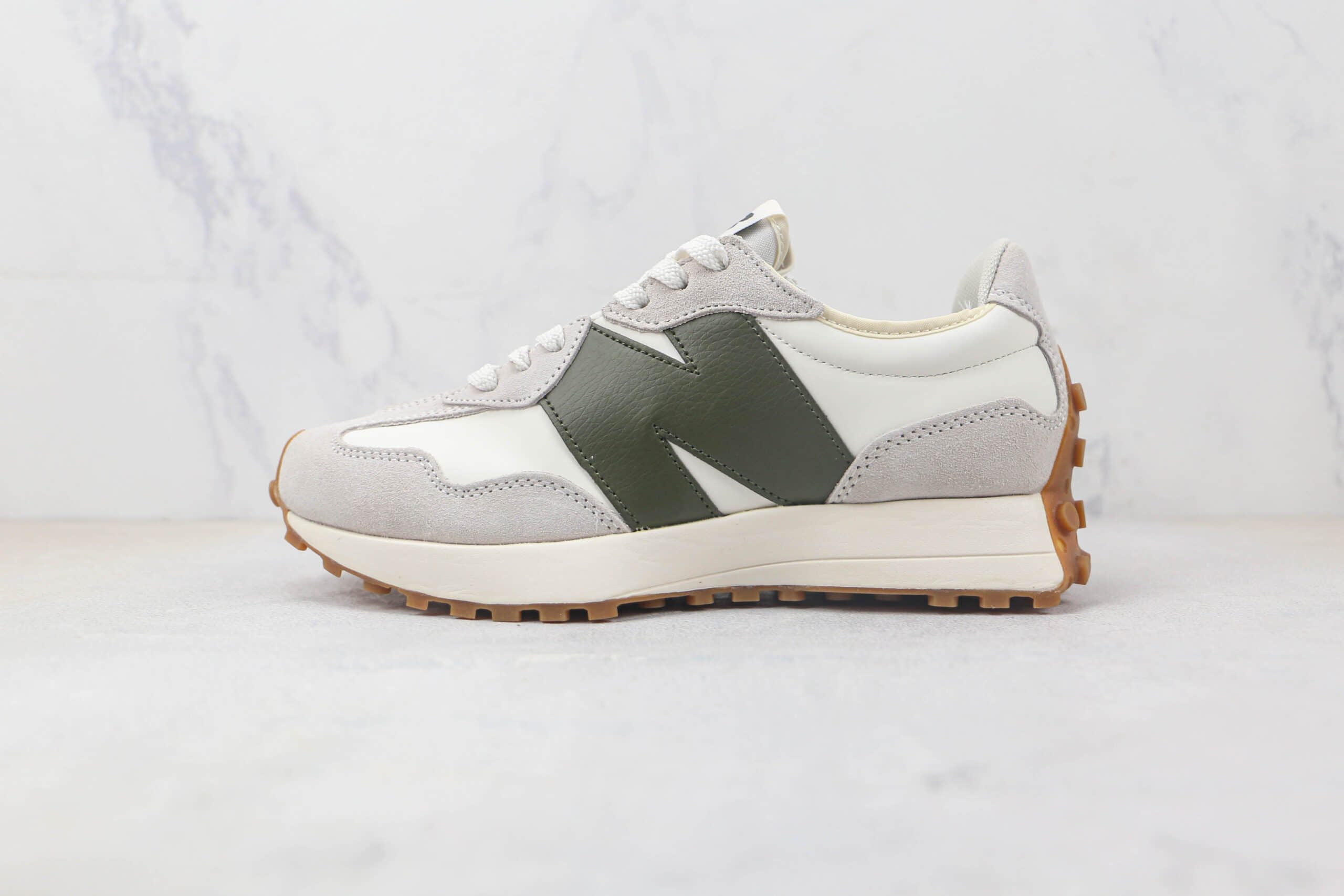 新百伦New Balance 327纯原版本皮面NB327复古慢跑鞋 新百伦NB327复古老爹鞋 (ID:90940) - 图片1