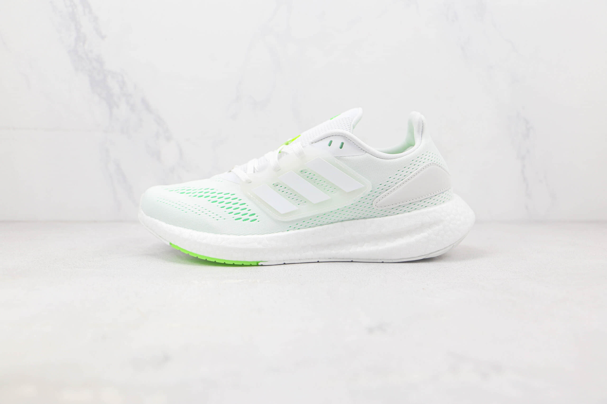 阿迪达斯Adidas PureBOOST 22纯原版本白绿色UB爆米花跑鞋 阿迪达斯UB爆米花系列 (ID:91166) - 图片1