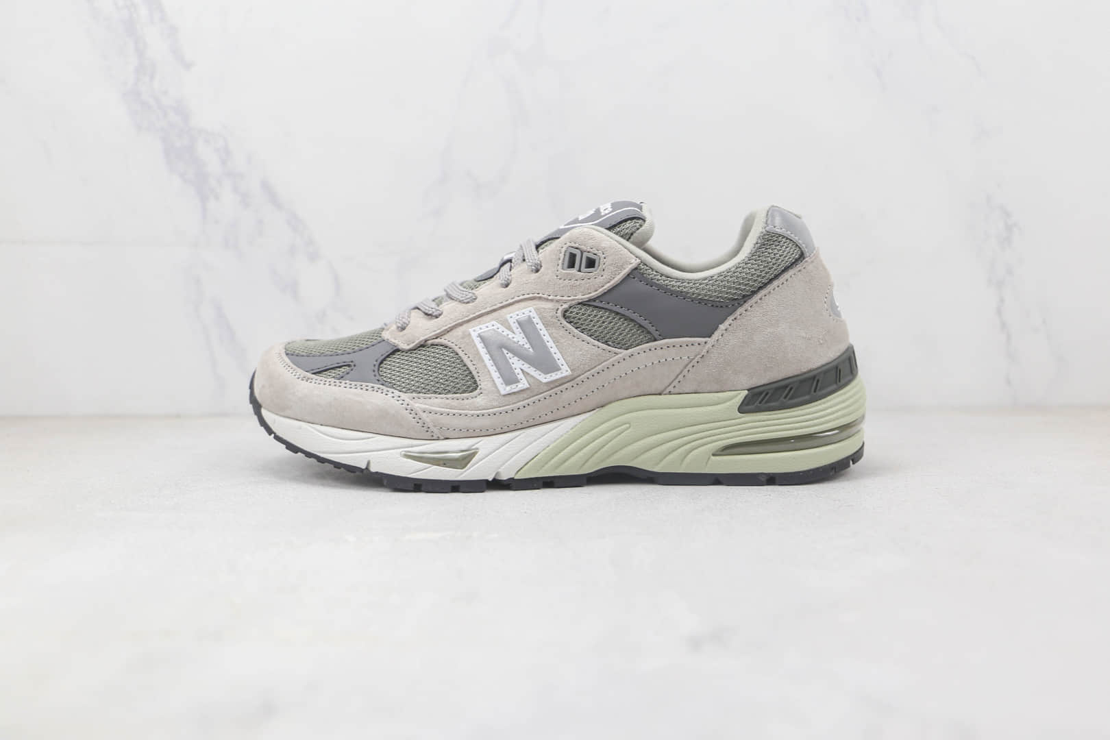 新百伦New Balance Made in USA M991纯原版本美产血统NB991元组灰银白色复古老爹鞋 新百伦NB慢跑鞋 (ID:91248) - 图片1