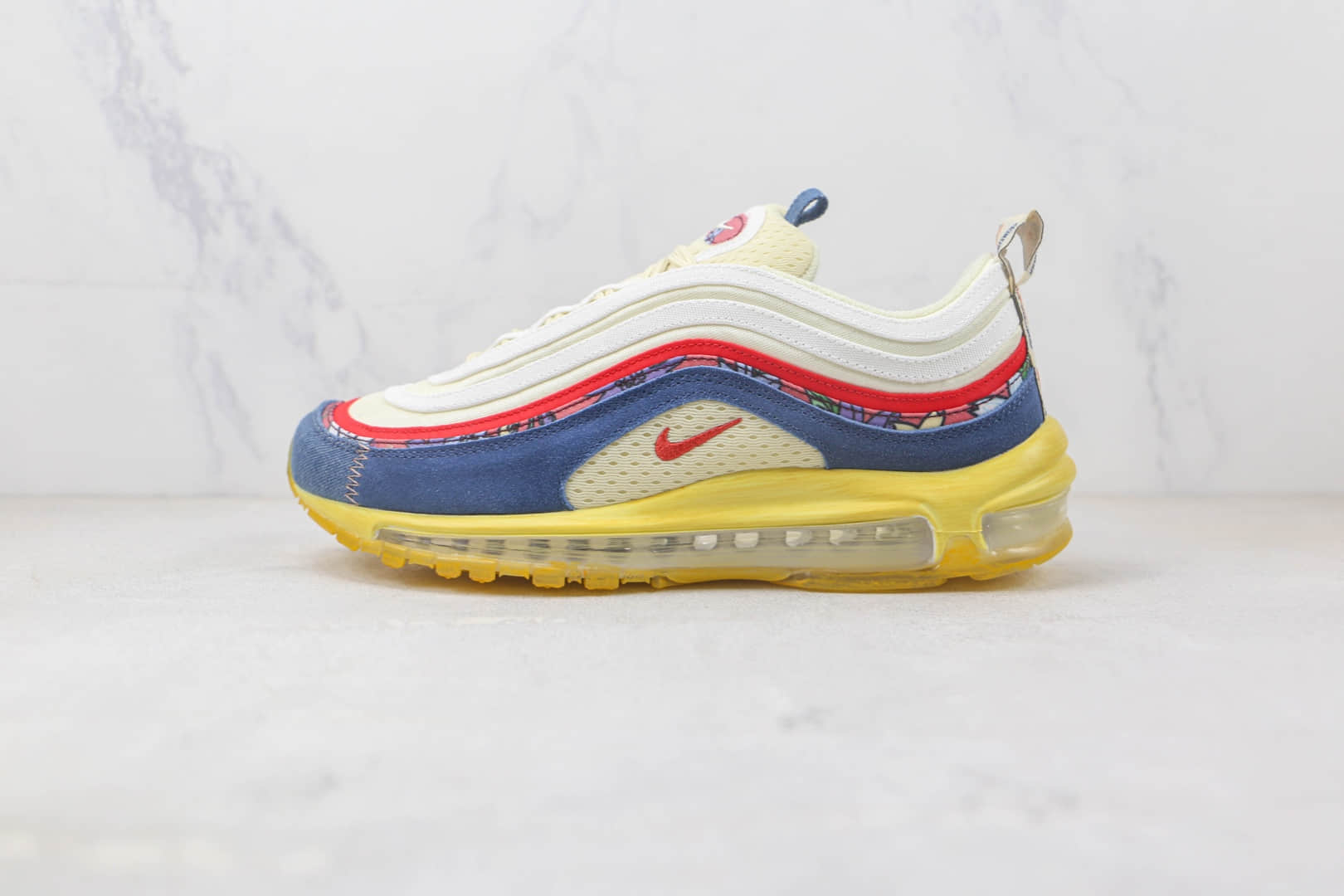 耐克Nike Air Max97纯原版本Max97白蓝红色气垫鞋慢跑鞋 耐克Max97系列跑鞋 (ID:91797) - 图片1