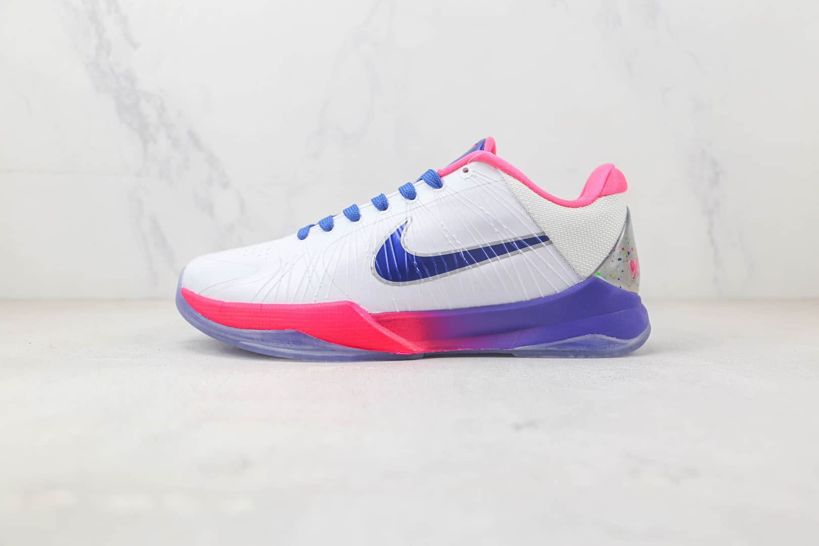 耐克Nike Zoom Kobe 5 Kay Yow纯原版本科比5代乳腺癌配色实战篮球鞋 莆田天花板科比球鞋货源 (ID:91925) - 图片1