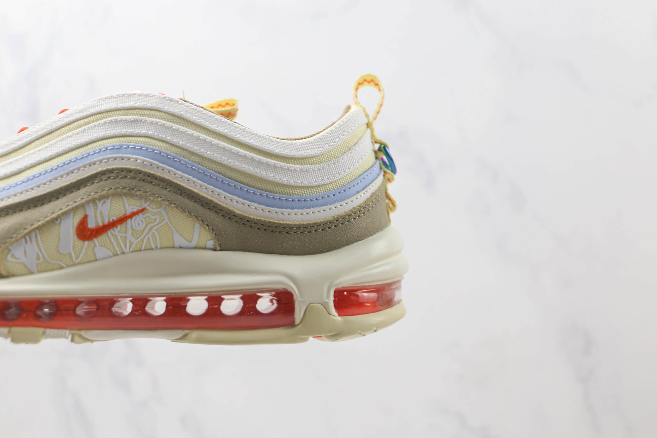 耐克Nike Air Max 97纯原版本Max系列子弹头黄棕色气垫鞋 莆田耐克Max系列 货号:DX6037-782