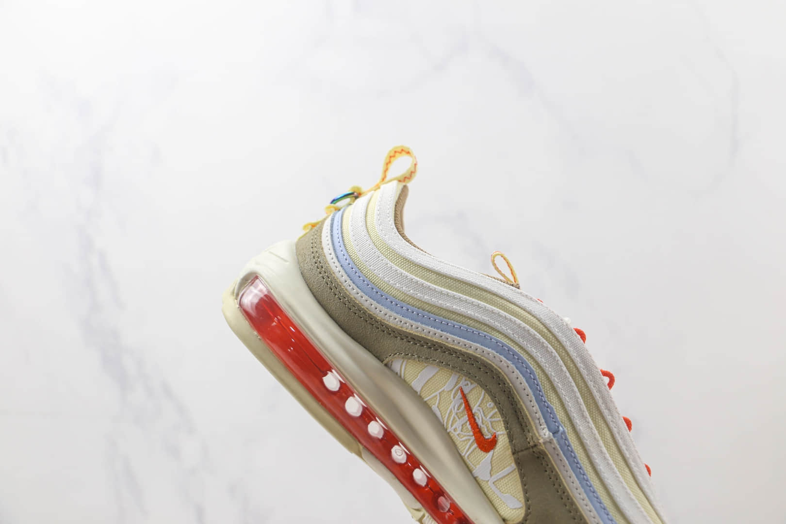 耐克Nike Air Max 97纯原版本Max系列子弹头黄棕色气垫鞋 莆田耐克Max系列 货号:DX6037-782