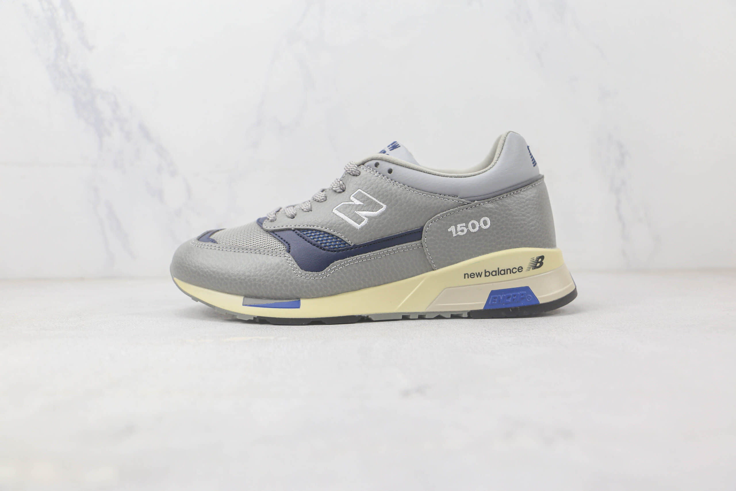新百伦New Balance Made in UK M1500 x Beams x PaperBoy三方联名款纯原版本NB1500麂皮灰蓝鸳鸯老爹鞋 新百伦三方联名款NB1500老爹鞋 (ID:92404) - 图片1