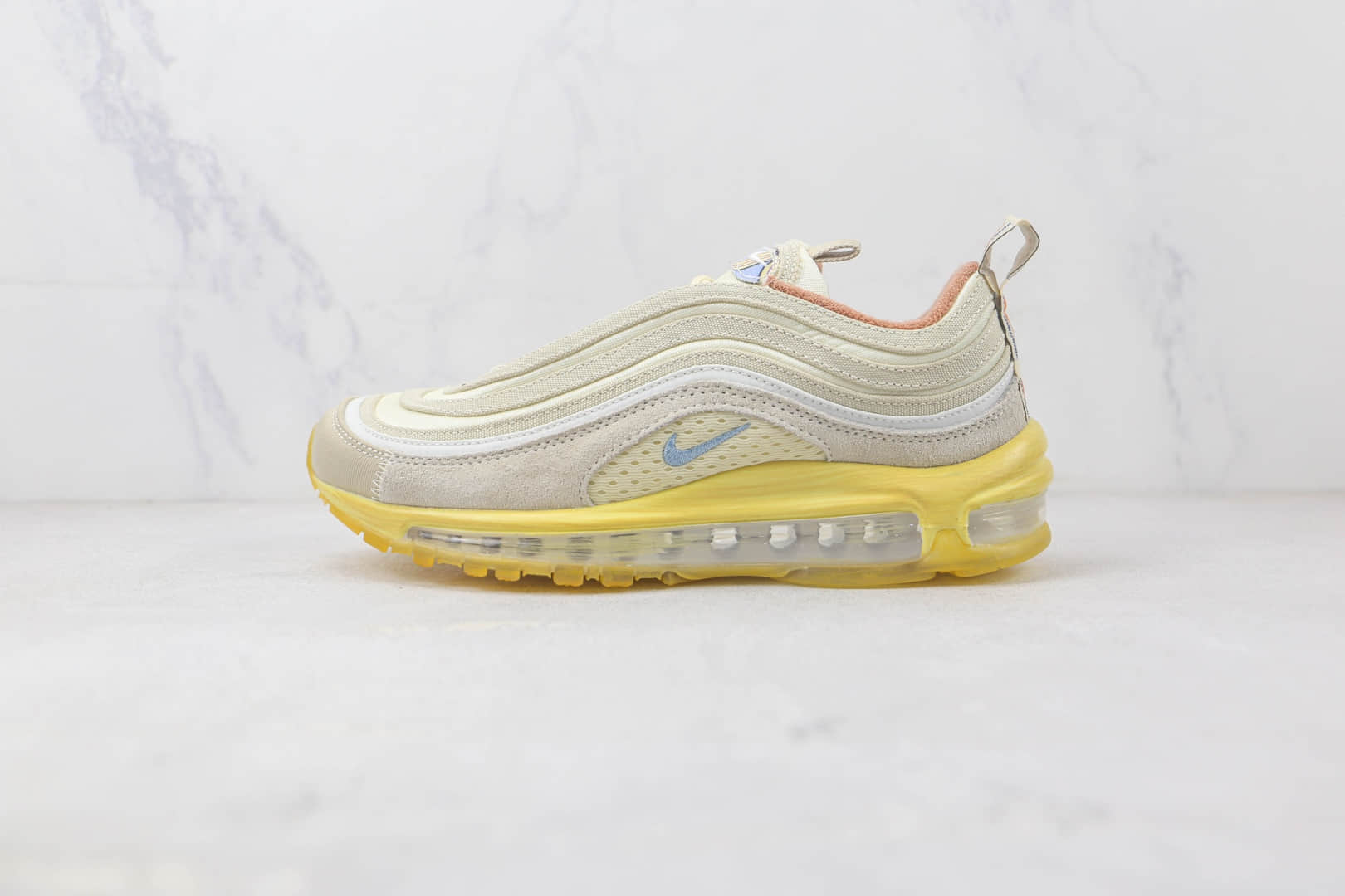 耐克Nike Air Max 97纯原版本Max97椰奶做旧配色子弹头系列气垫鞋 耐克Max系列气垫鞋 (ID:92420) - 图片1