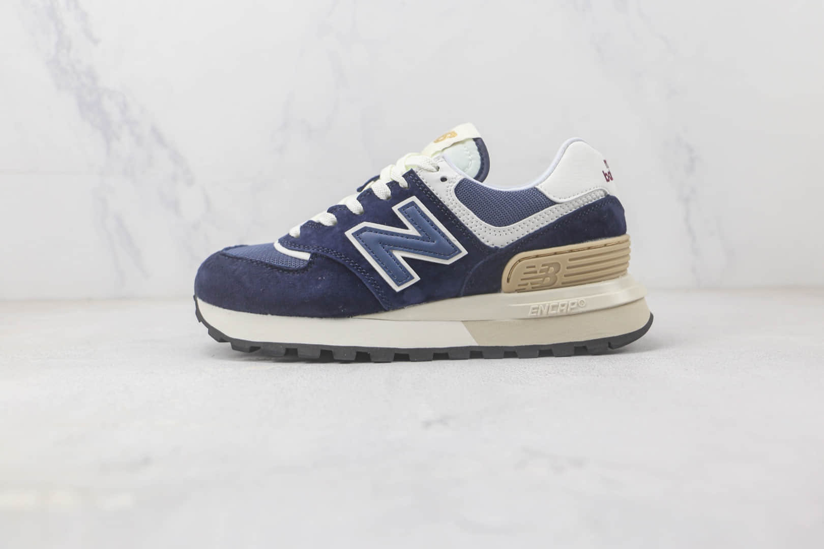 新百伦New Balance U574纯原版本NB574海军蓝配色慢跑鞋 新百伦NB老爹鞋系列 货号:U584LGBB