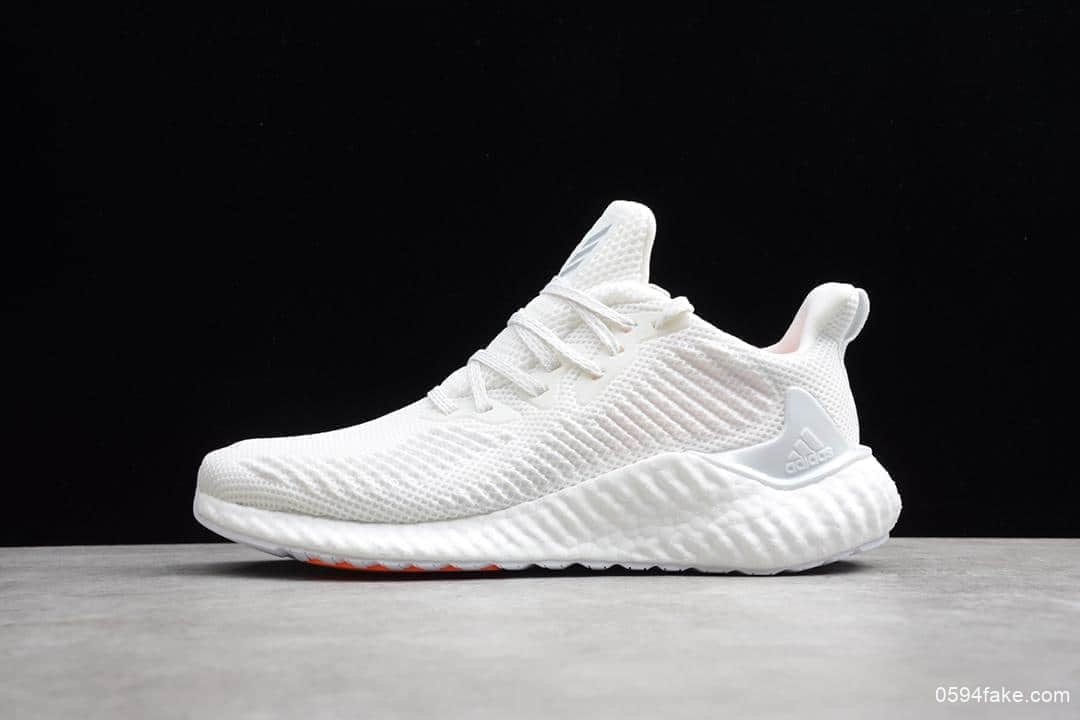 阿迪达斯Adidas Alphaboost System阿尔法白色真标带半码正确立体高频压纹 (ID:9279) - 图片1