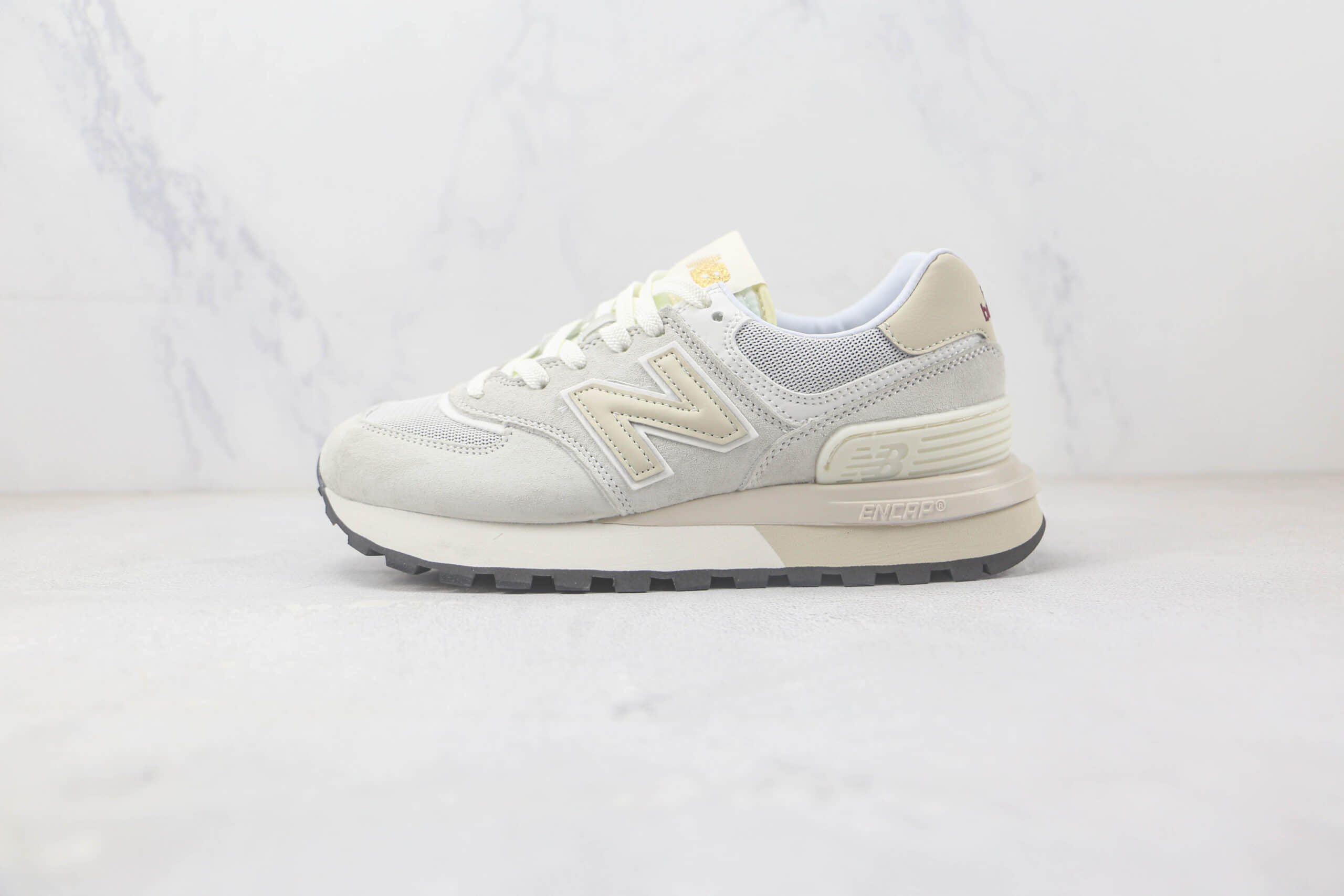 新百伦New Balance U574纯原版本NB574元祖沈灰白色复古老爹鞋 新百伦NB574复古慢跑鞋 (ID:92797) - 图片1