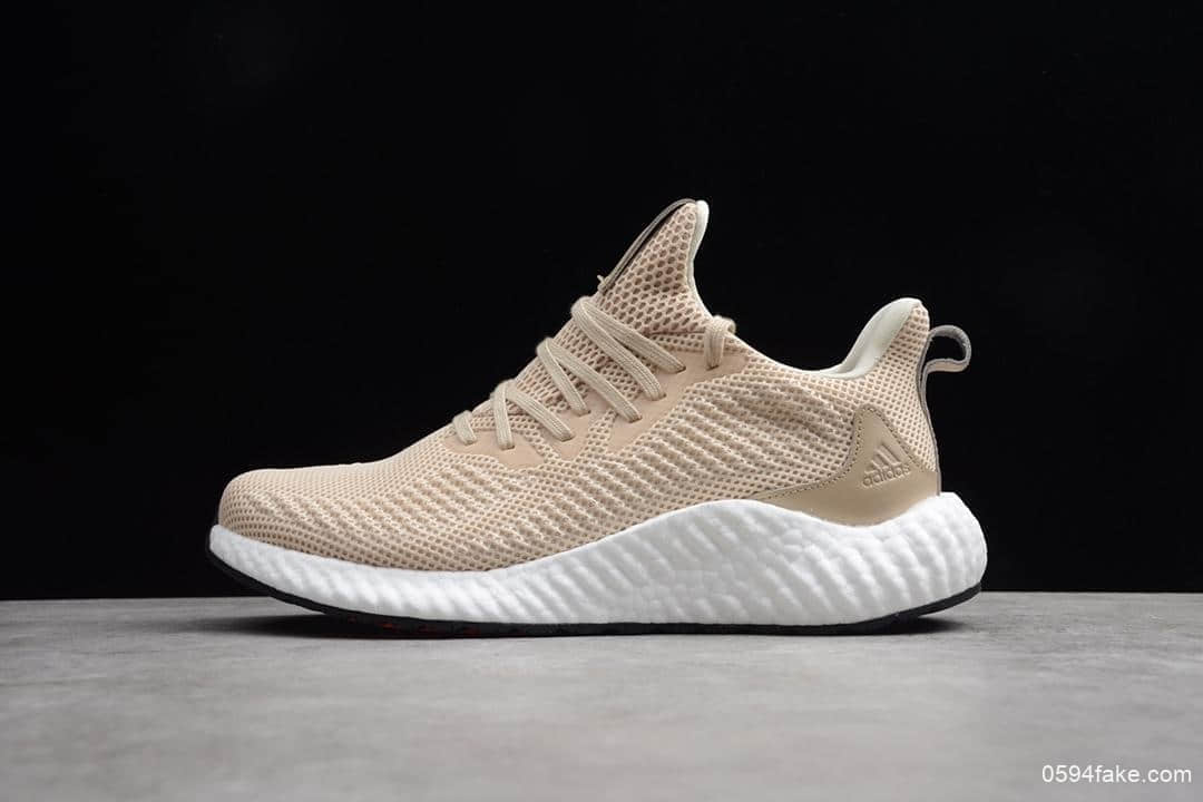 阿迪达斯adidas Alphaboost System米黄公司级带半码阿尔法透气跑步鞋耐磨马牌大底 (ID:9288) - 图片1