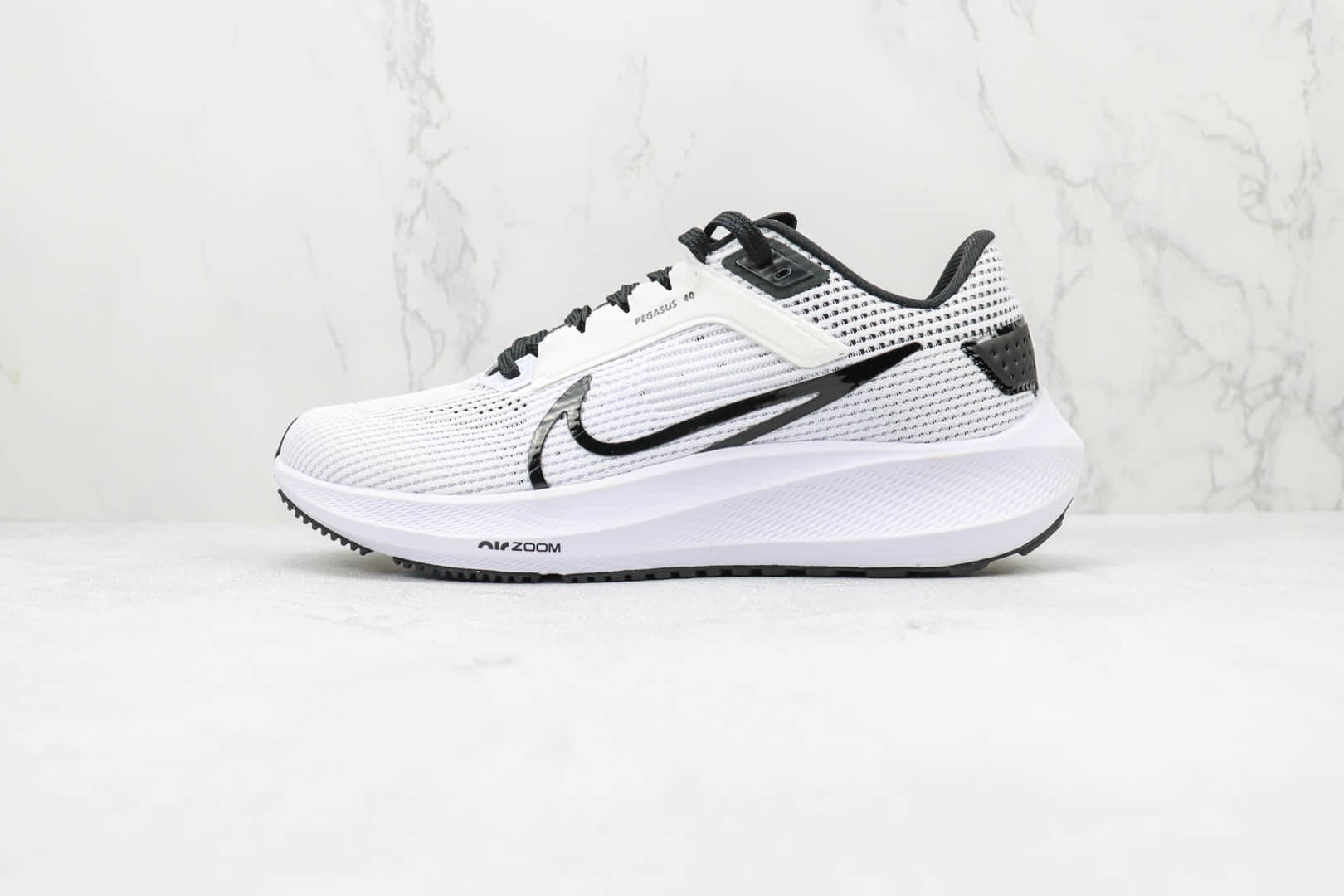 耐克Nike Air Zoom Pegasus 40纯原版本登月40代白黑色跑鞋 耐克ZOOM系列慢跑鞋 (ID:93535) - 图片1