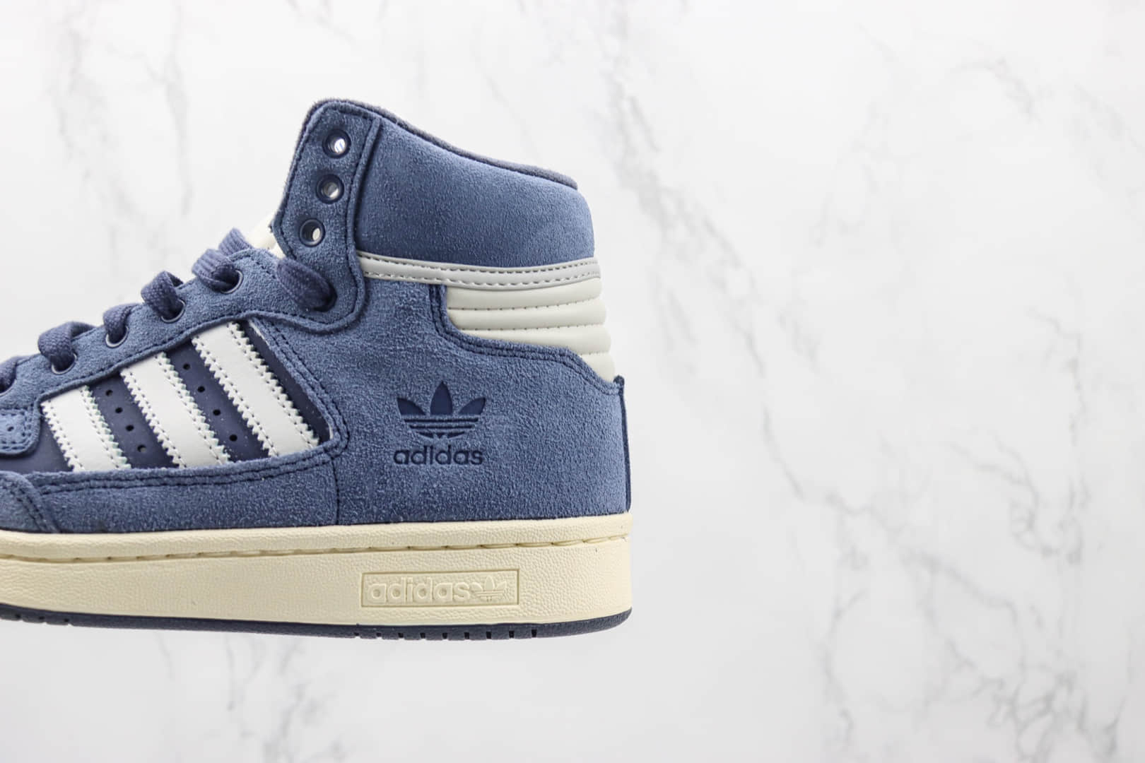 阿迪达斯Adidas Originals Centennial 85 High纯原版本高帮复古蓝白色麂皮板鞋 莆田天花板阿迪达斯板鞋 货号:FZ5992