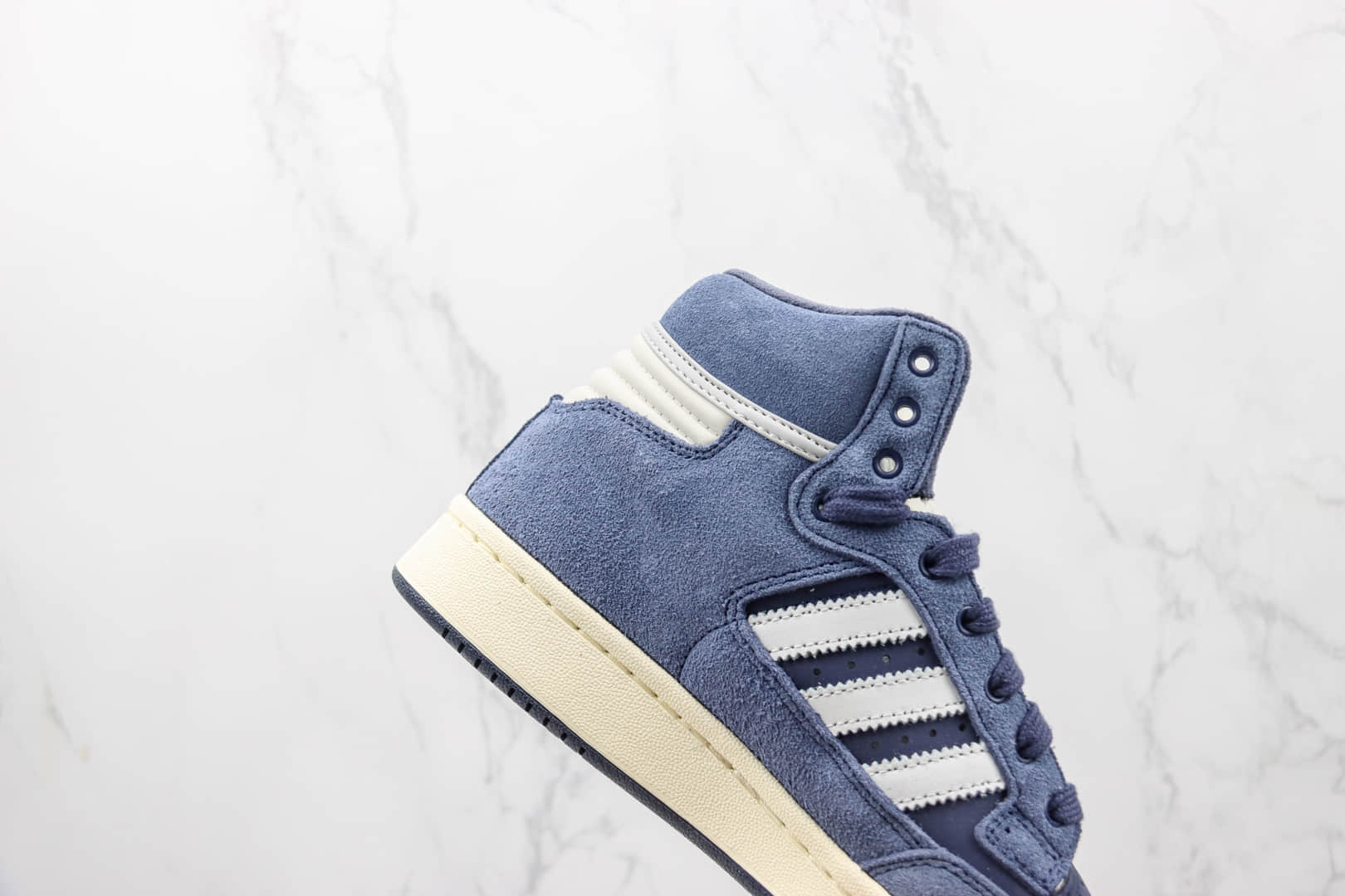 阿迪达斯Adidas Originals Centennial 85 High纯原版本高帮复古蓝白色麂皮板鞋 莆田天花板阿迪达斯板鞋 货号:FZ5992