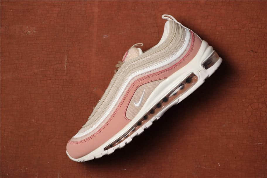 Nike Air Max 97 Premium鹿皮粉 耐克97子弹鞋全掌气垫公司级原厂钢印 (ID:958) - 图片1