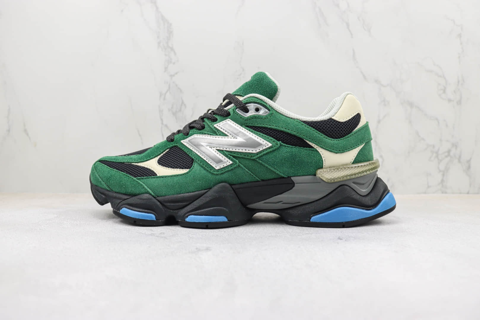 新百伦Joe Freshgoods x New Balance 9060纯原版本NB9060联名款黑绿色复古慢跑鞋 莆田新百伦货源 (ID:95926) - 图片1
