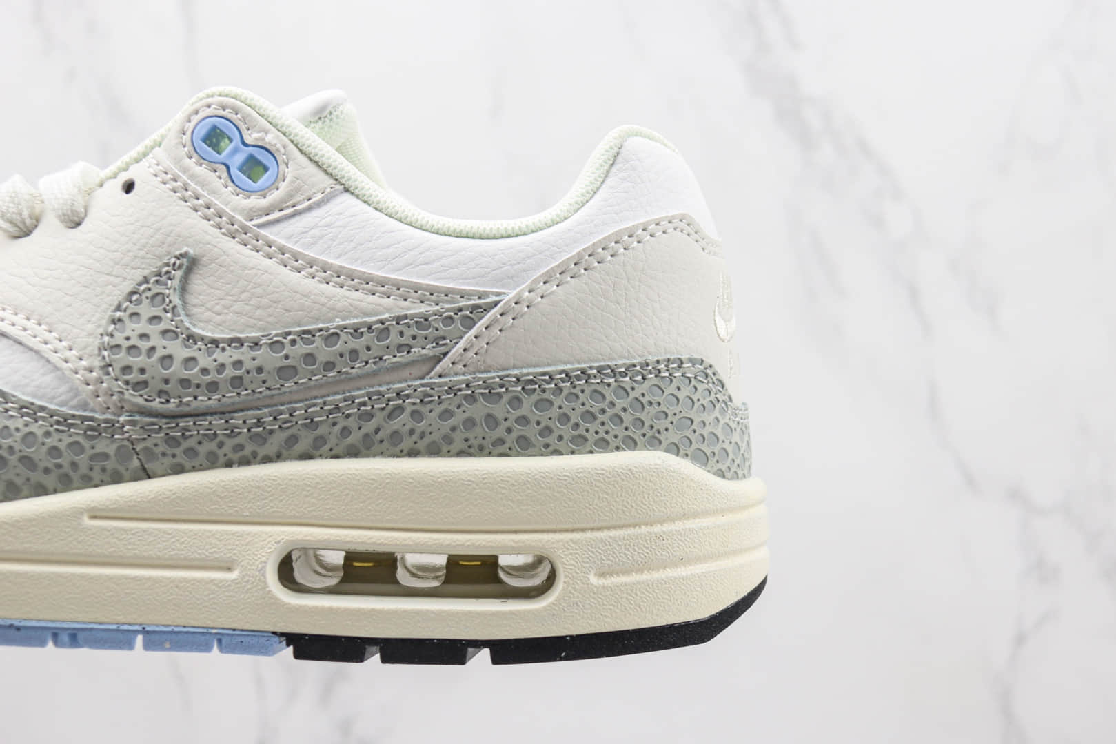 耐克Nike Air Max 1 PRM纯原版本灰白石斑纹跑鞋 莆田耐克货源 货号:FB5059-100