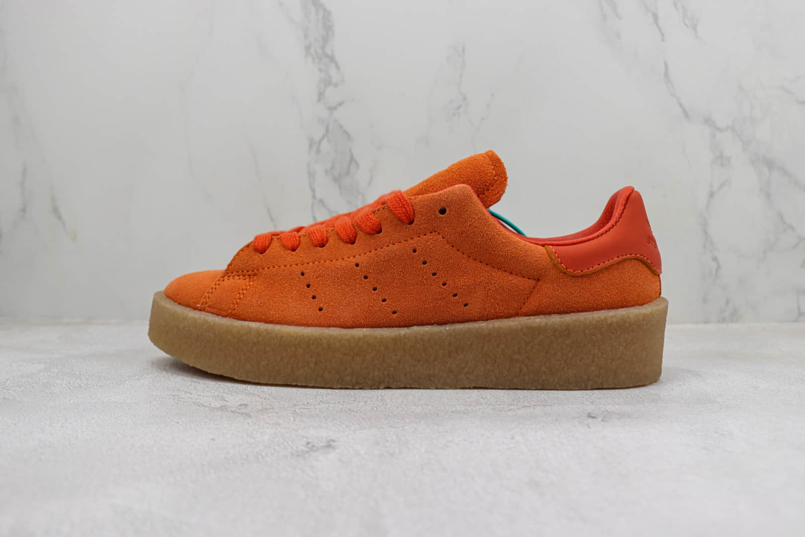 阿迪达斯adidas originals Stan Smith纯原版本史密斯橙色生胶板鞋 莆田复刻阿迪达斯 (ID:97558) - 图片1