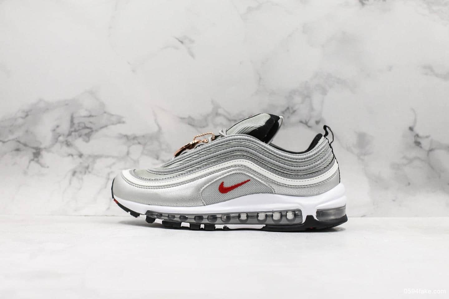 耐克NIKE AIR MAX 97公司级版本海外限定子弹复古全掌气垫休闲运动鞋细节完美区别市面先行版本 货号:884421-001