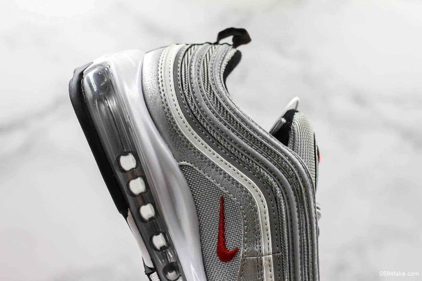 耐克NIKE AIR MAX 97公司级版本海外限定子弹复古全掌气垫休闲运动鞋细节完美区别市面先行版本 货号:884421-001