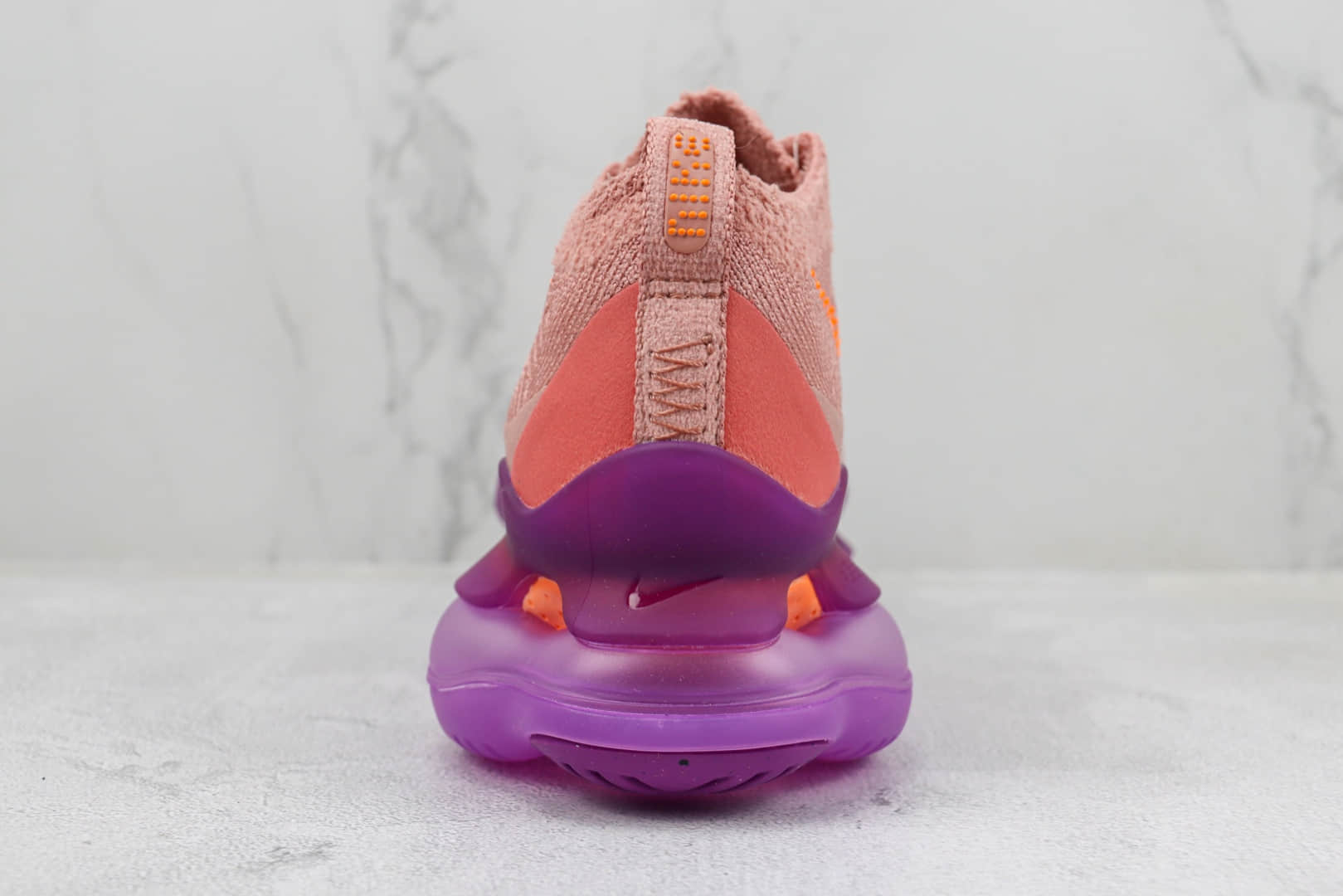 耐克Nike Air Max Scorpion FK纯原版本粉橘紫针织大气垫跑鞋 莆田复刻耐克 货号:DJ4702-601