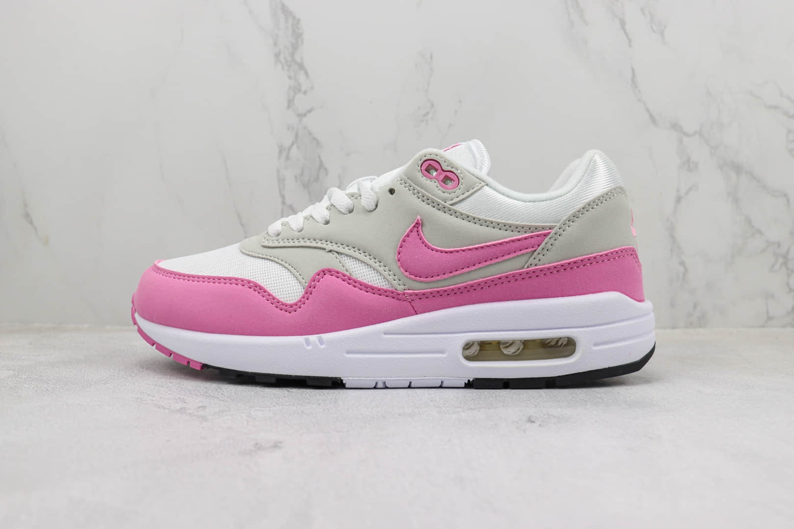 耐克Nike Air Max 1 PRM纯原版本Max1灰粉色复古气垫跑鞋 莆田复刻耐克 (ID:97871) - 图片1