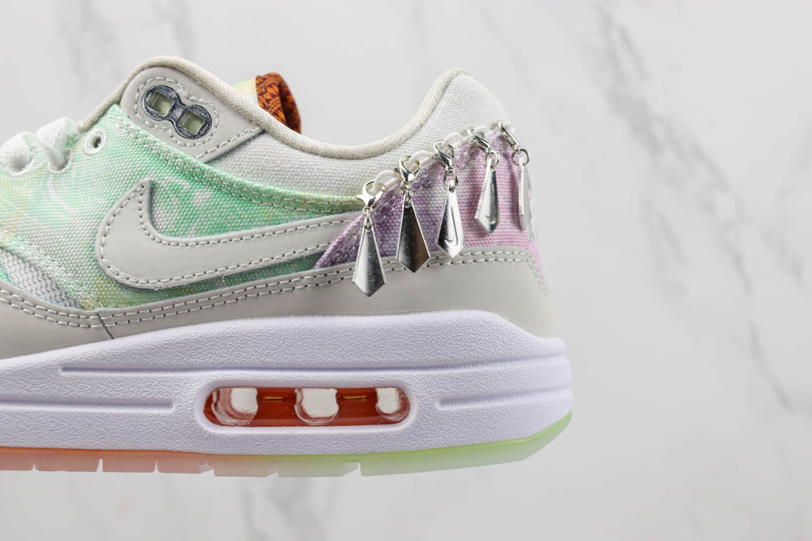 耐克Nike Air Max 1’87 PRM纯原版本Max1扎染腰果花 莆田复刻耐克 货号:FJ7734-101