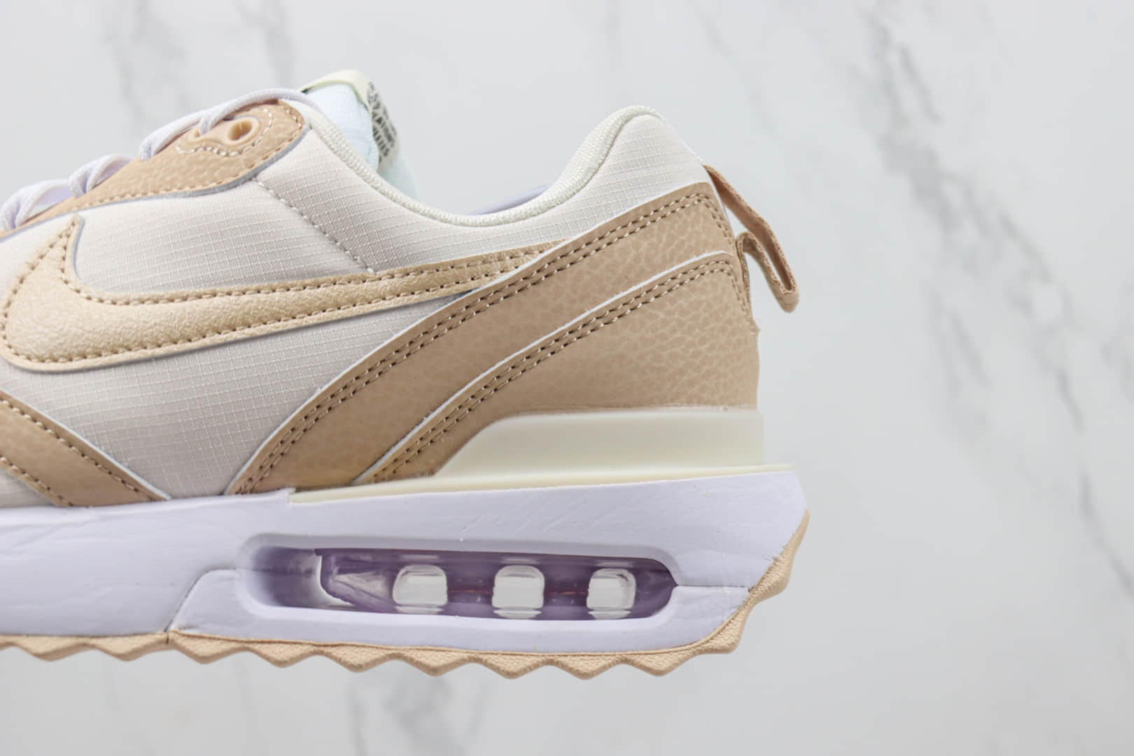 耐克Nike Air Max Dawn纯原版本黎明系列浅卡其气垫慢跑鞋 莆田耐克货源 货号:DR2395-600
