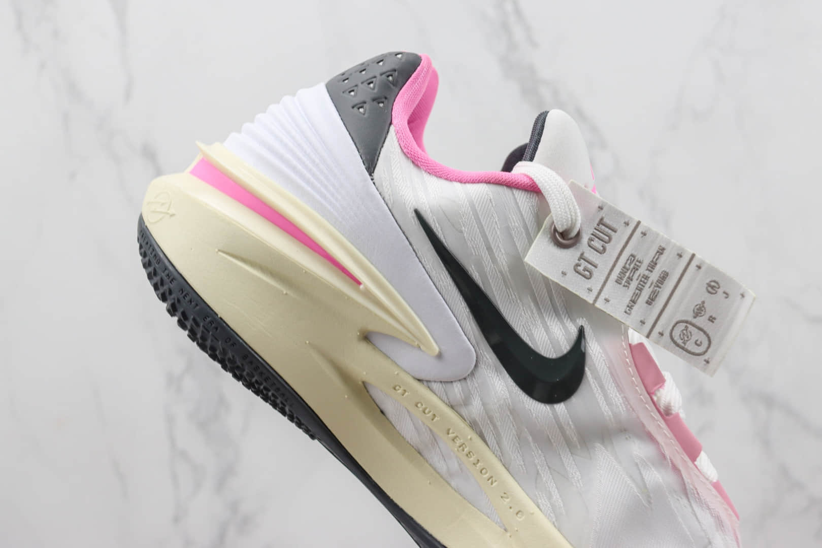 耐克Nike Air Zoom G.T.Cut 2纯原版本GT2.0白粉黑实战篮球鞋 莆田复刻耐克 货号:FD9905-101