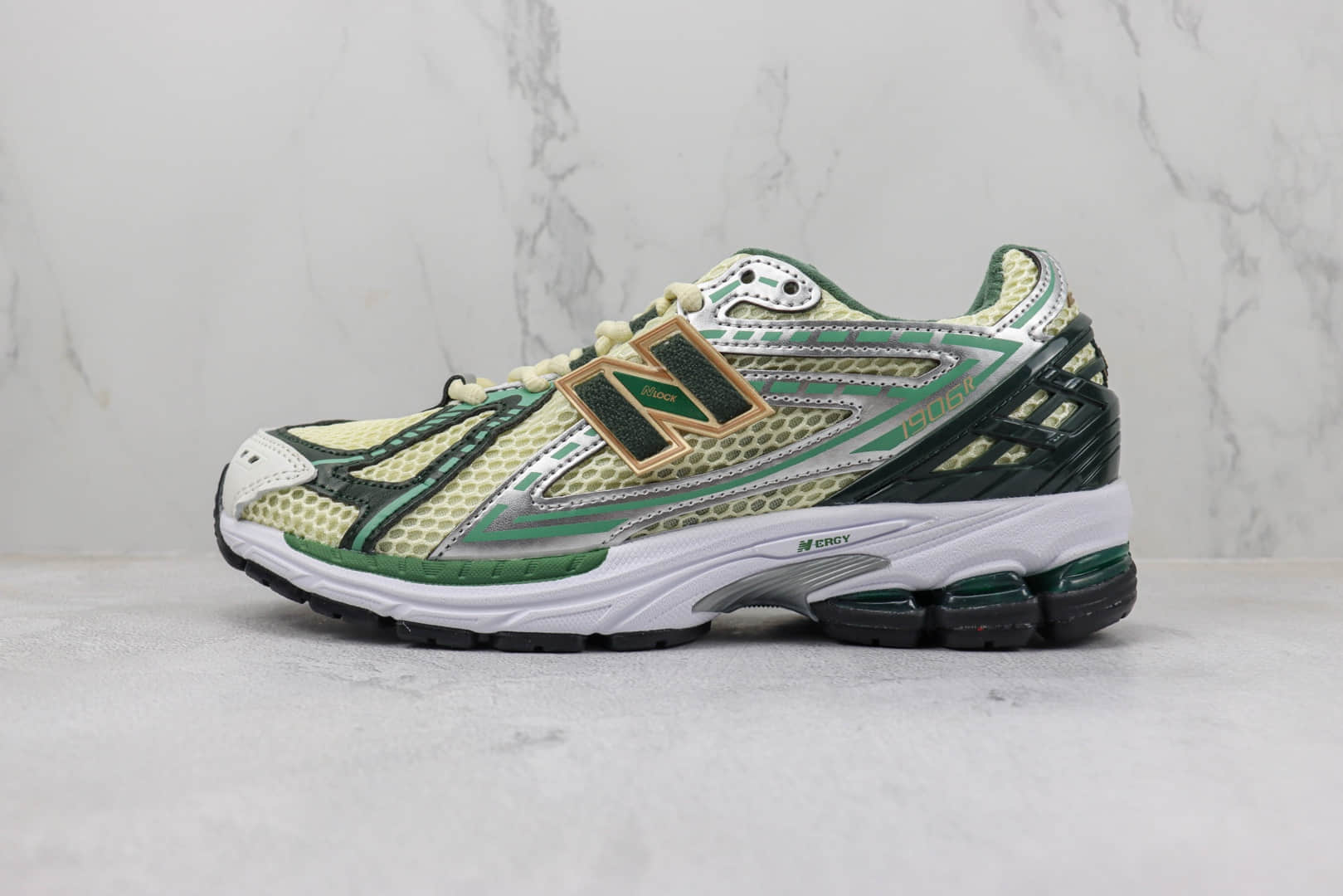 新百伦Aimé Leon Dore x New Balance 1906R纯原版本NB1906R白绿色复古跑鞋 莆田新百伦货源 (ID:98298) - 图片1