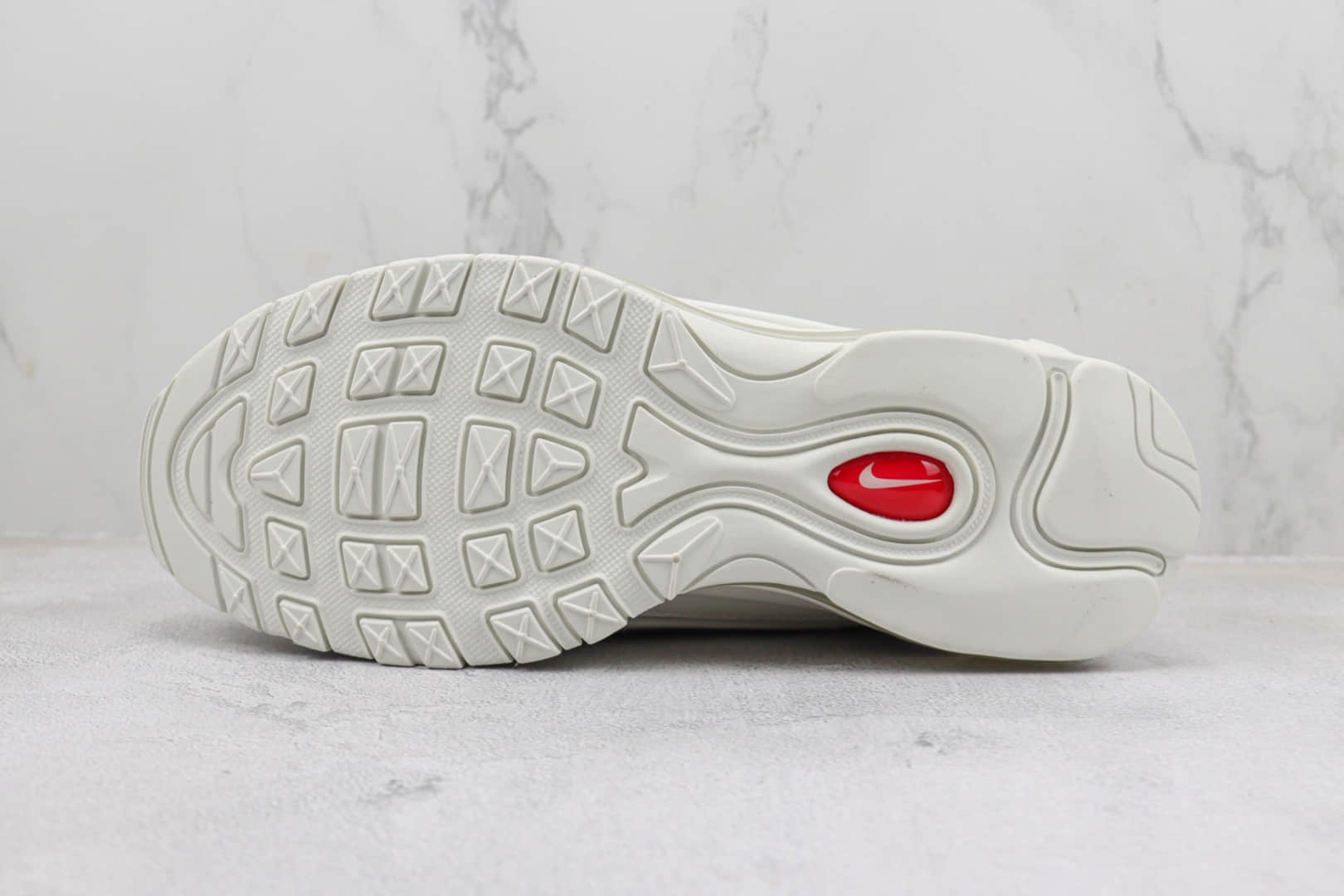 耐克Supreme x Nike Air Max 98 TL纯原版本Supreme联名Max98白色全掌气垫跑鞋 莆田耐克工厂 货号:DR1033-100
