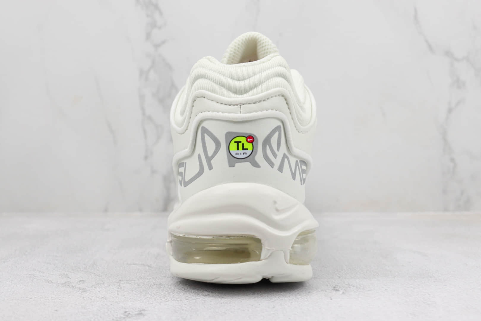 耐克Supreme x Nike Air Max 98 TL纯原版本Supreme联名Max98白色全掌气垫跑鞋 莆田耐克工厂 货号:DR1033-100