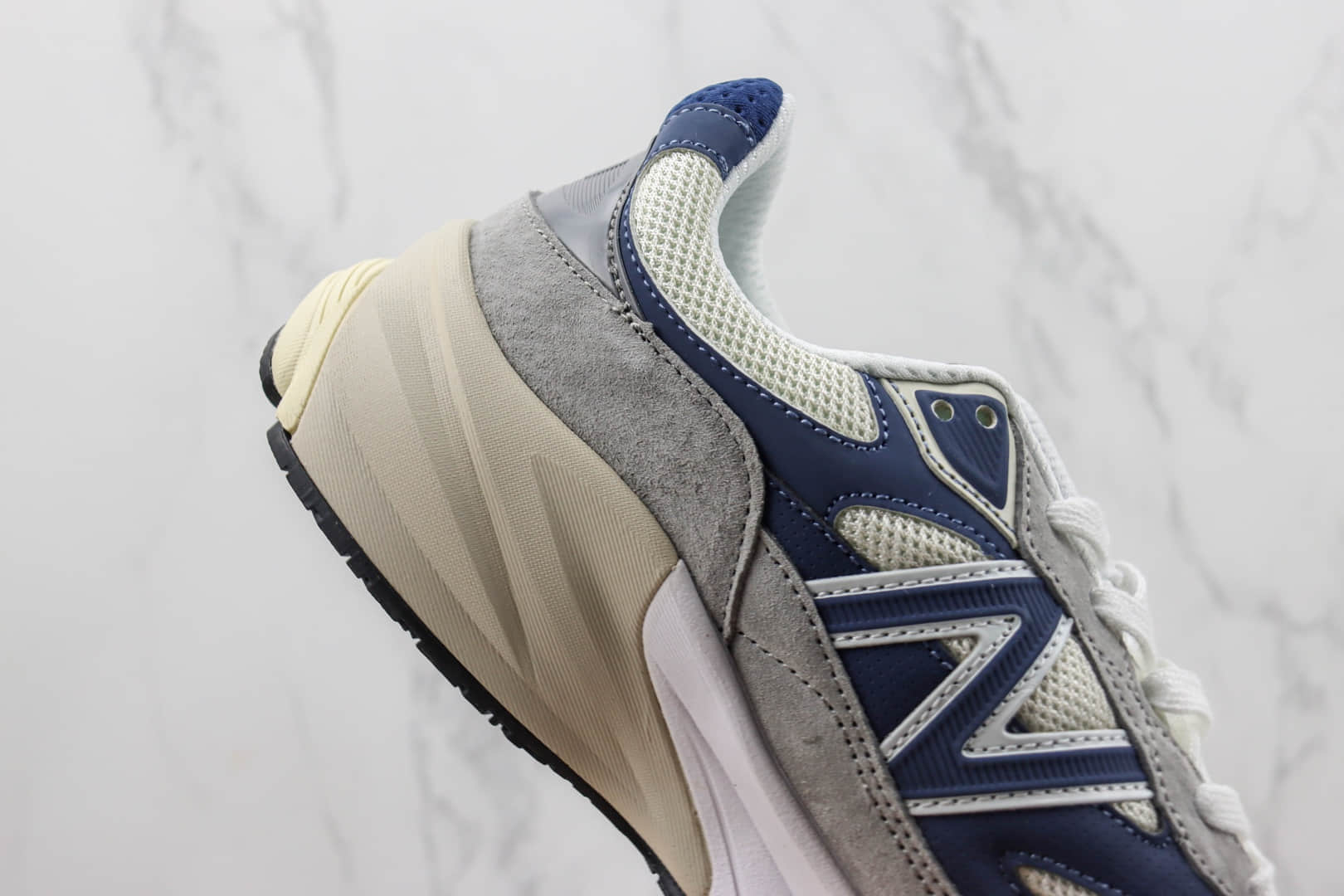 新百伦New Balance 990 V6纯原版本NB990V6灰蓝色复古慢跑鞋 莆田复刻新百伦 货号：U990TC6