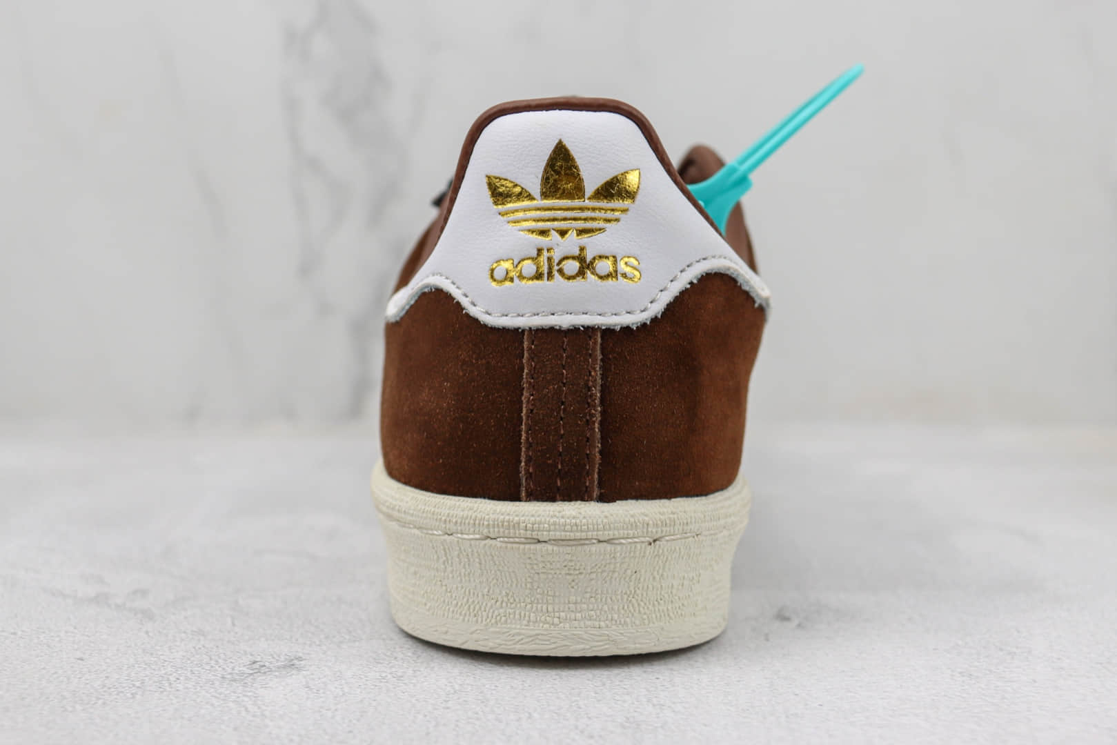 阿迪达斯BAPE x adidas Campus 80s纯原版本联名款三叶草深棕色星星板鞋 莆田阿迪达斯货源 货号:IF3379