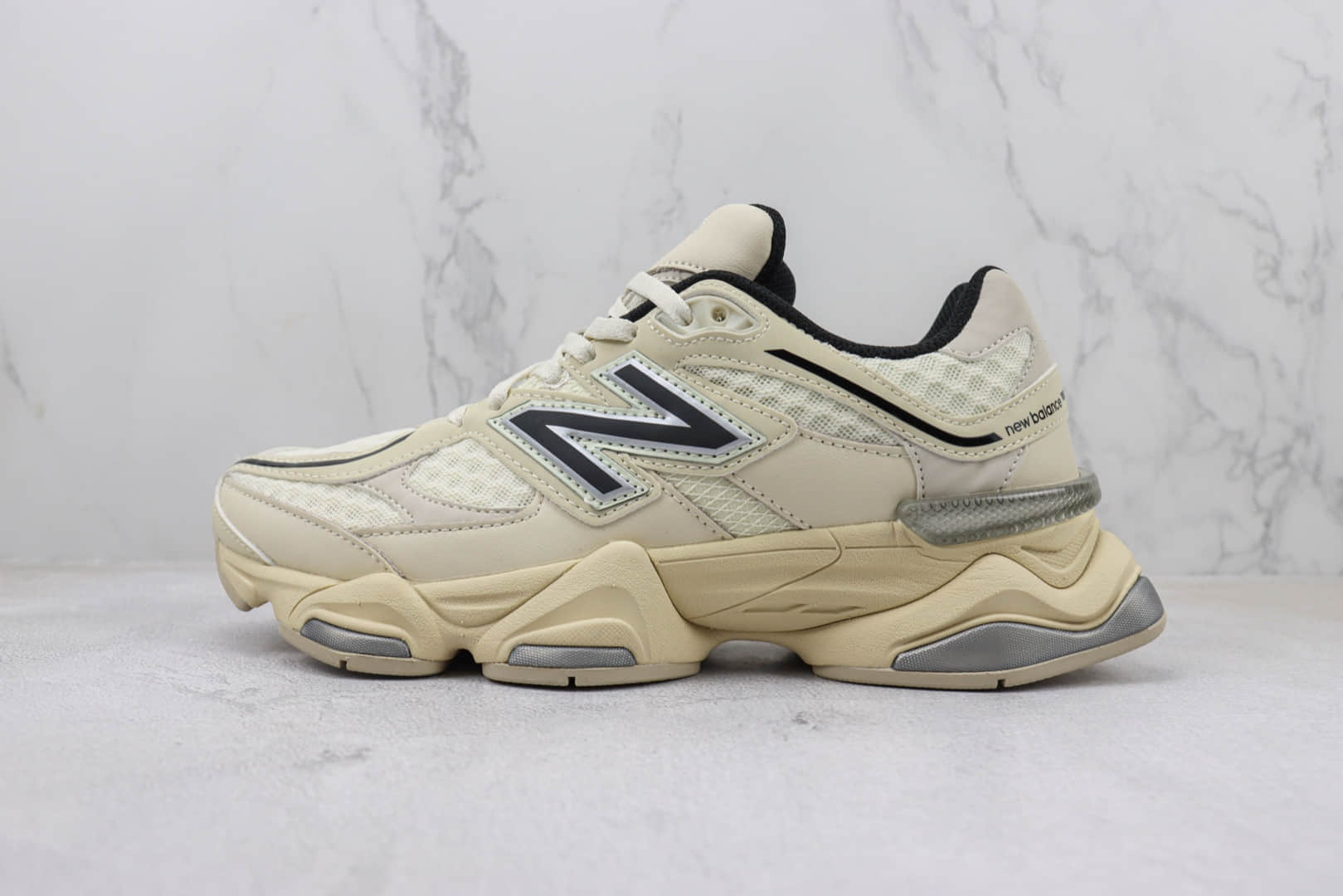 新百伦New Balance 9060纯原版本NB9060米色千禧小象蹄复古老爹鞋 莆田新百伦货源 (ID:99486) - 图片1