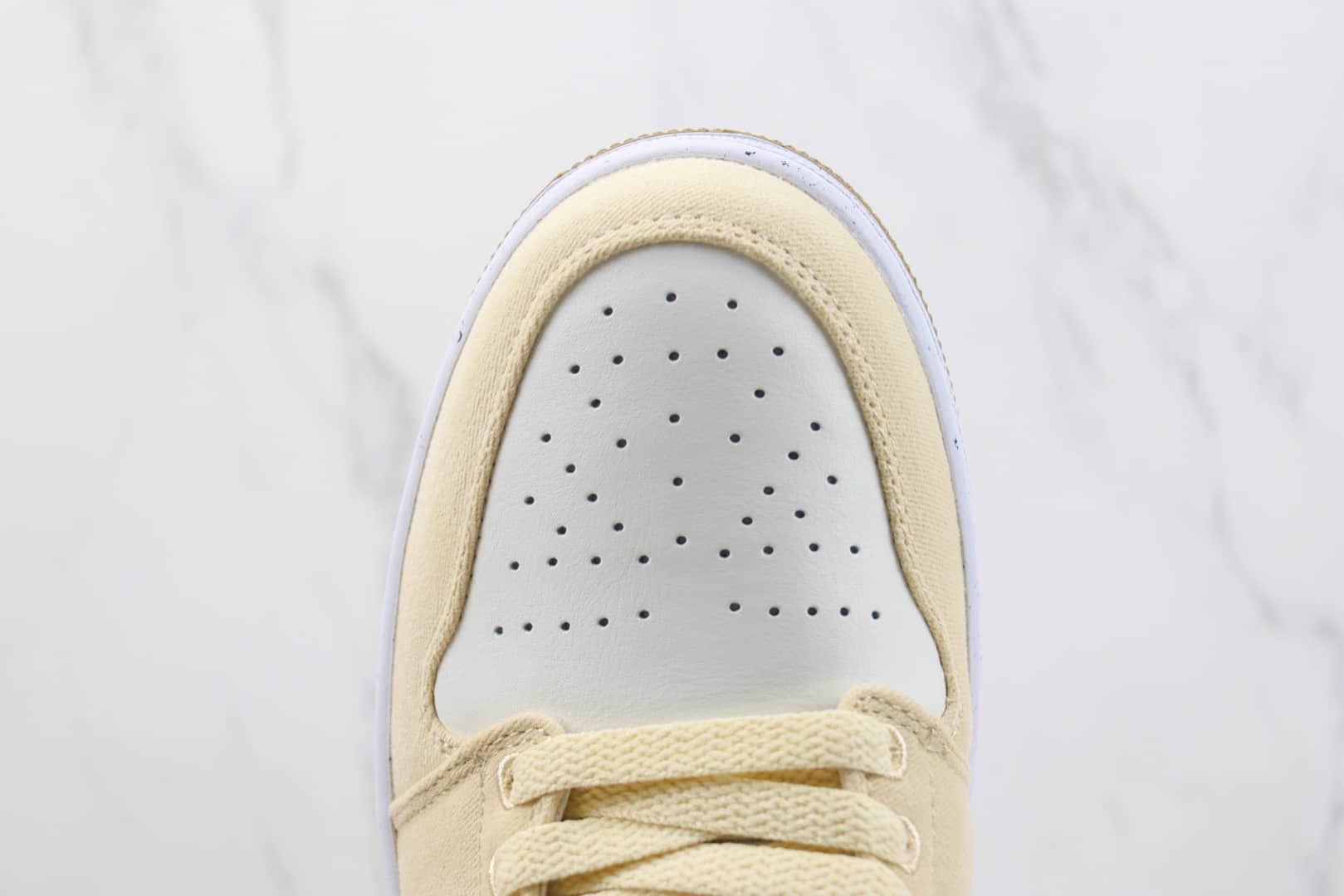 乔丹Air Jordan 1 Low纯原版本低帮AJ1米黄帆布刺绣板鞋 莆田AJ货源 货号:FN3722-701