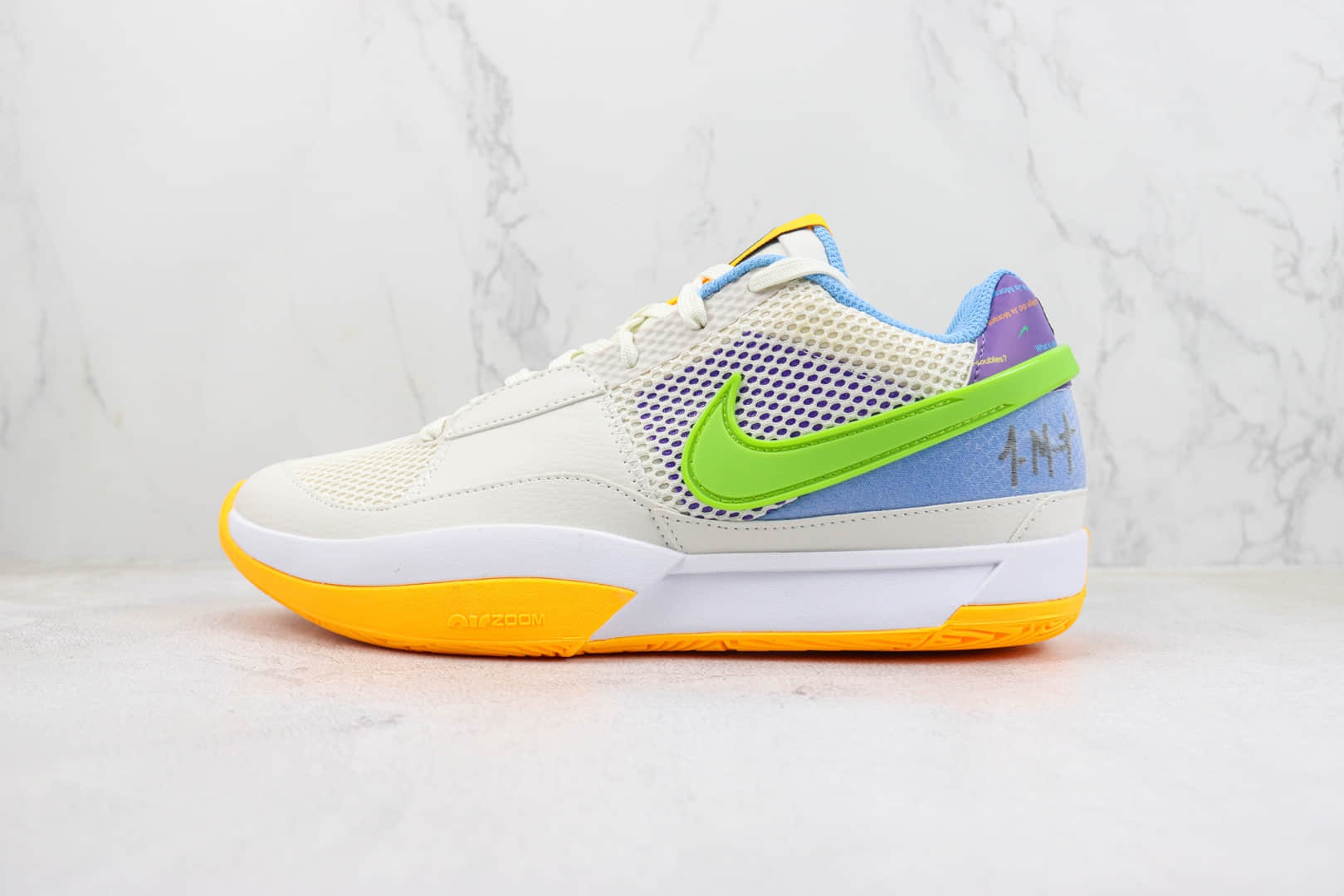 耐克Nike JA1纯原版本莫兰特一代圣枪梦幻蓝实战篮球鞋 莆田耐克工厂 (ID:99698) - 图片1