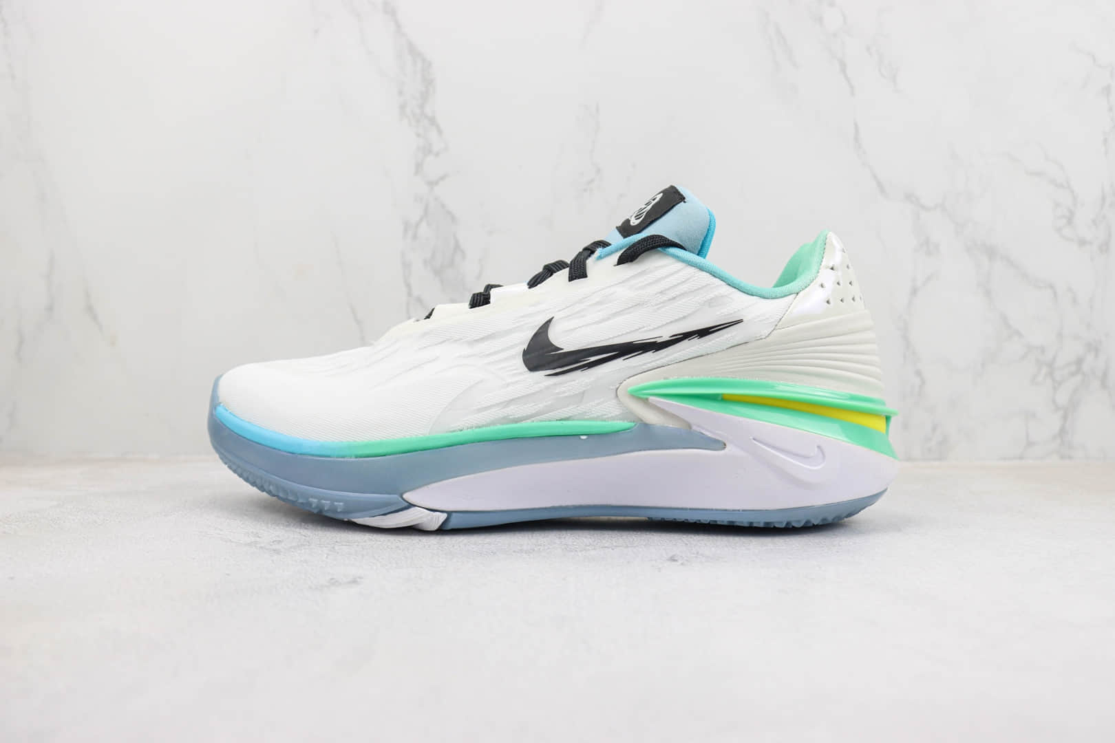 耐克Nike Air Zoom GT Cut 2纯原版本GT二代白蓝绿色实战篮球鞋 莆田耐克货源 (ID:99796) - 图片1