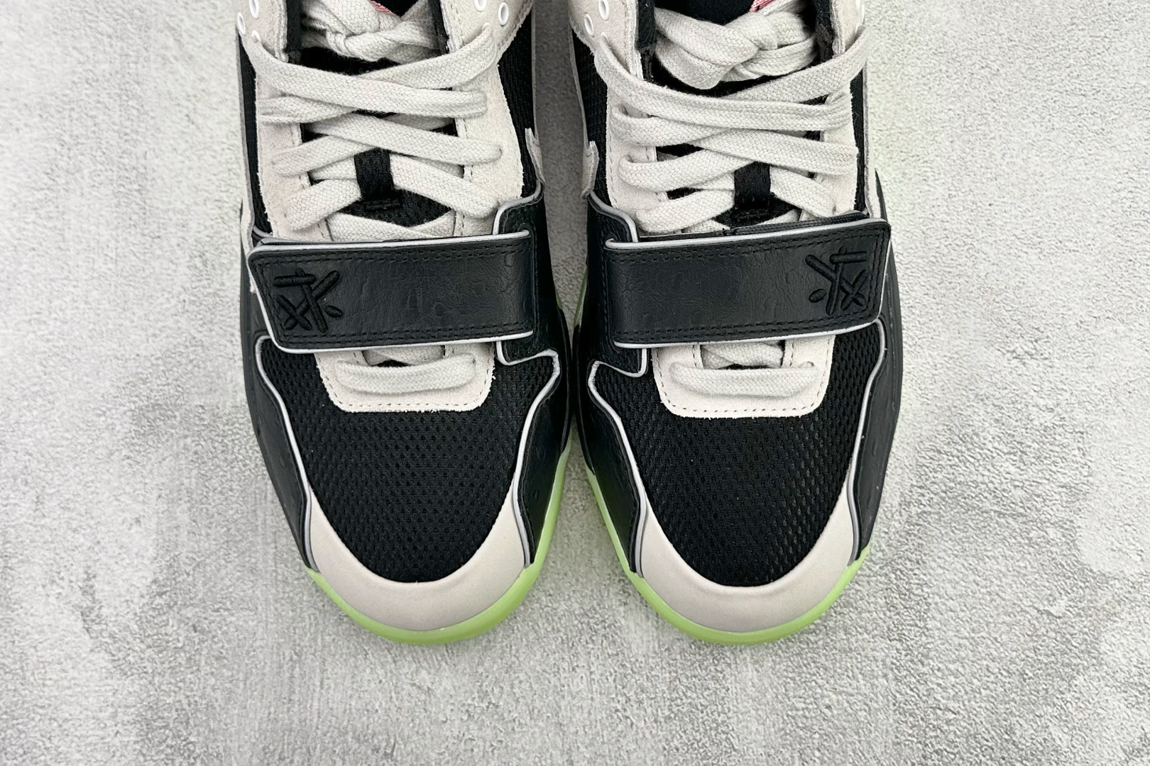 乔丹Travis Scott x Air Jordan Jumpman Jack纯原版本敏感内容联名AJ黑绿色倒钩篮球鞋 莆田AJ货源 货号:IH7971-001