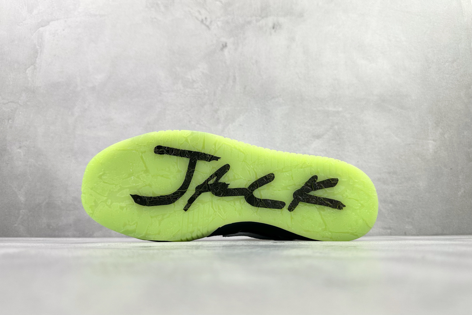 乔丹Travis Scott x Air Jordan Jumpman Jack纯原版本敏感内容联名AJ黑绿色倒钩篮球鞋 莆田AJ货源 货号:IH7971-001