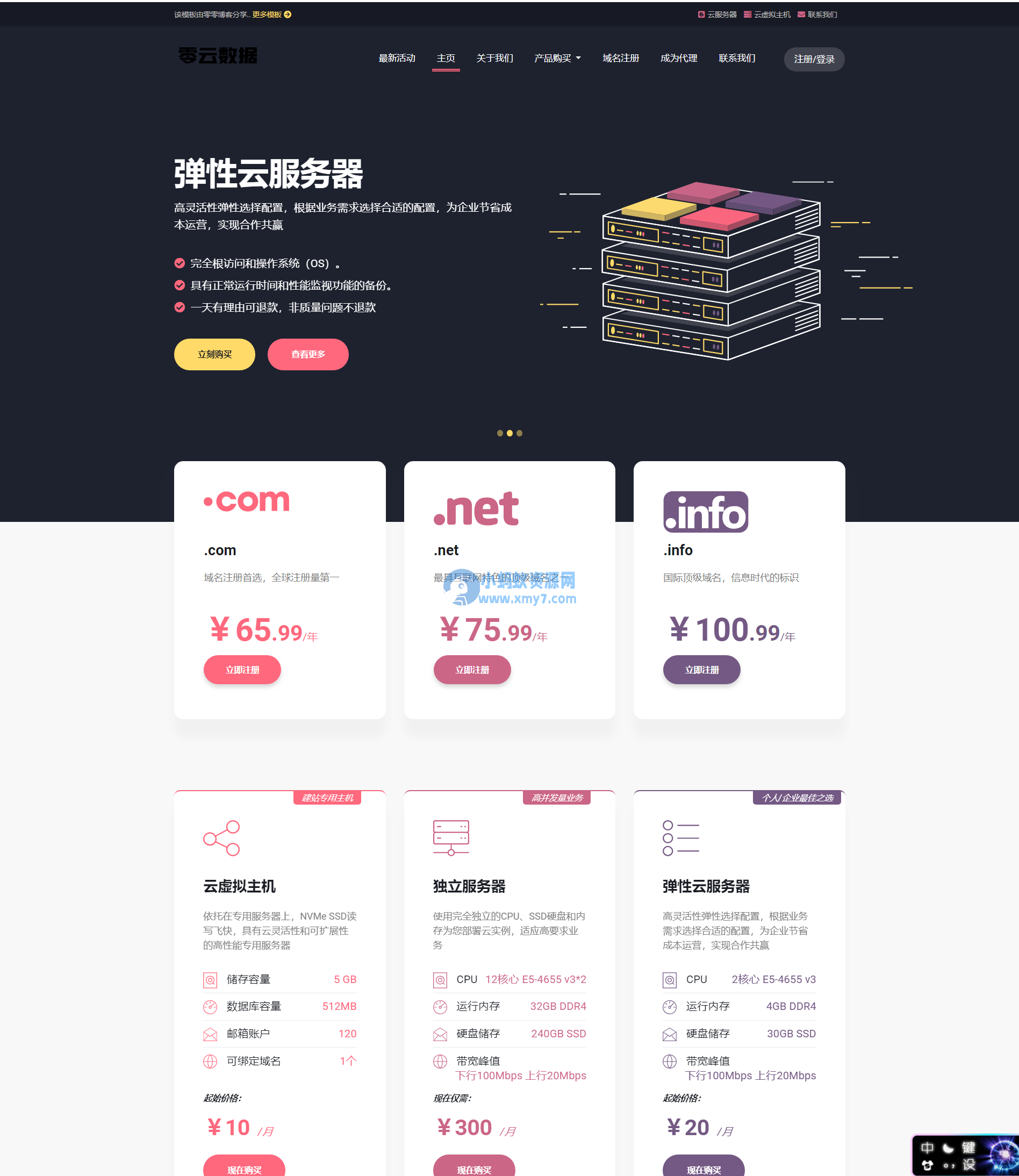 魔方财务主题模板源码-Lolipa-虚拟主机主题模板源码 - 图片1