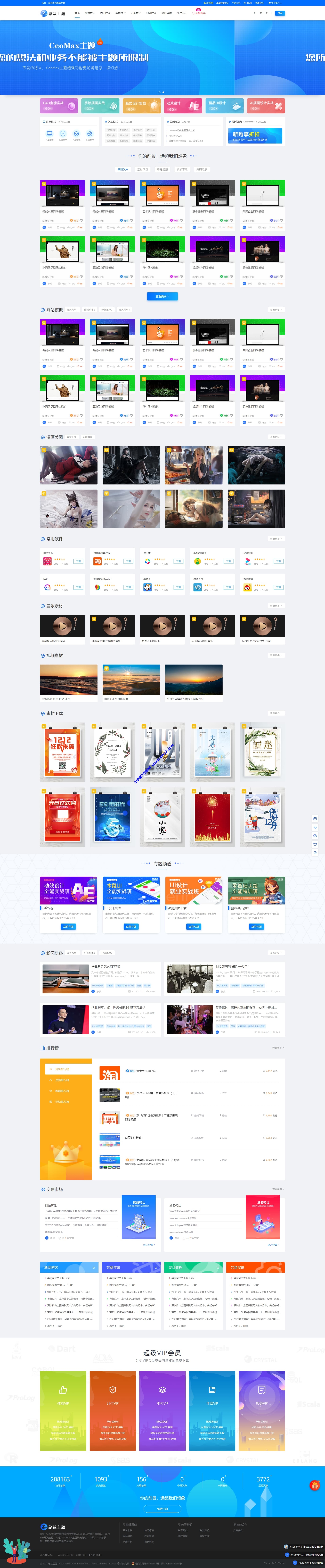 总裁主题CeoMax v3.9.1破解版-WordPress主题 全网首发 站长亲测 - 图片1