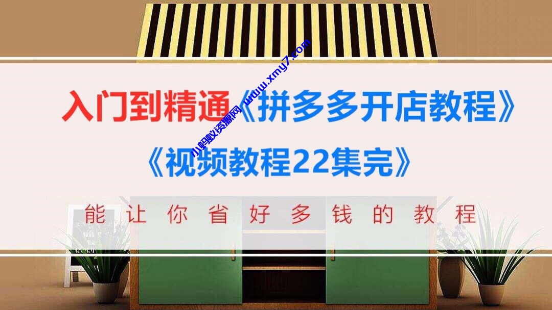 美客电商拼多多新手开店运营教程（共13课）适合小白入门 - 图片1