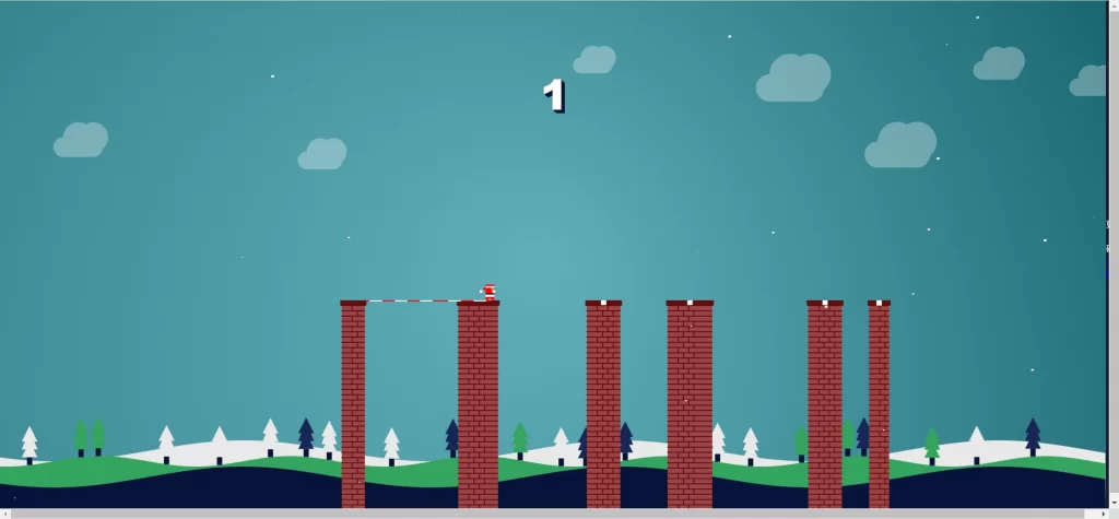 圣诞老人过悬崖游戏HTML小游戏源码 - 图片1