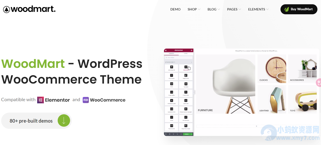 WordPress主题–WooCommerce商店主题 WoodMart v8.3.7 破解版下载 - 图片1
